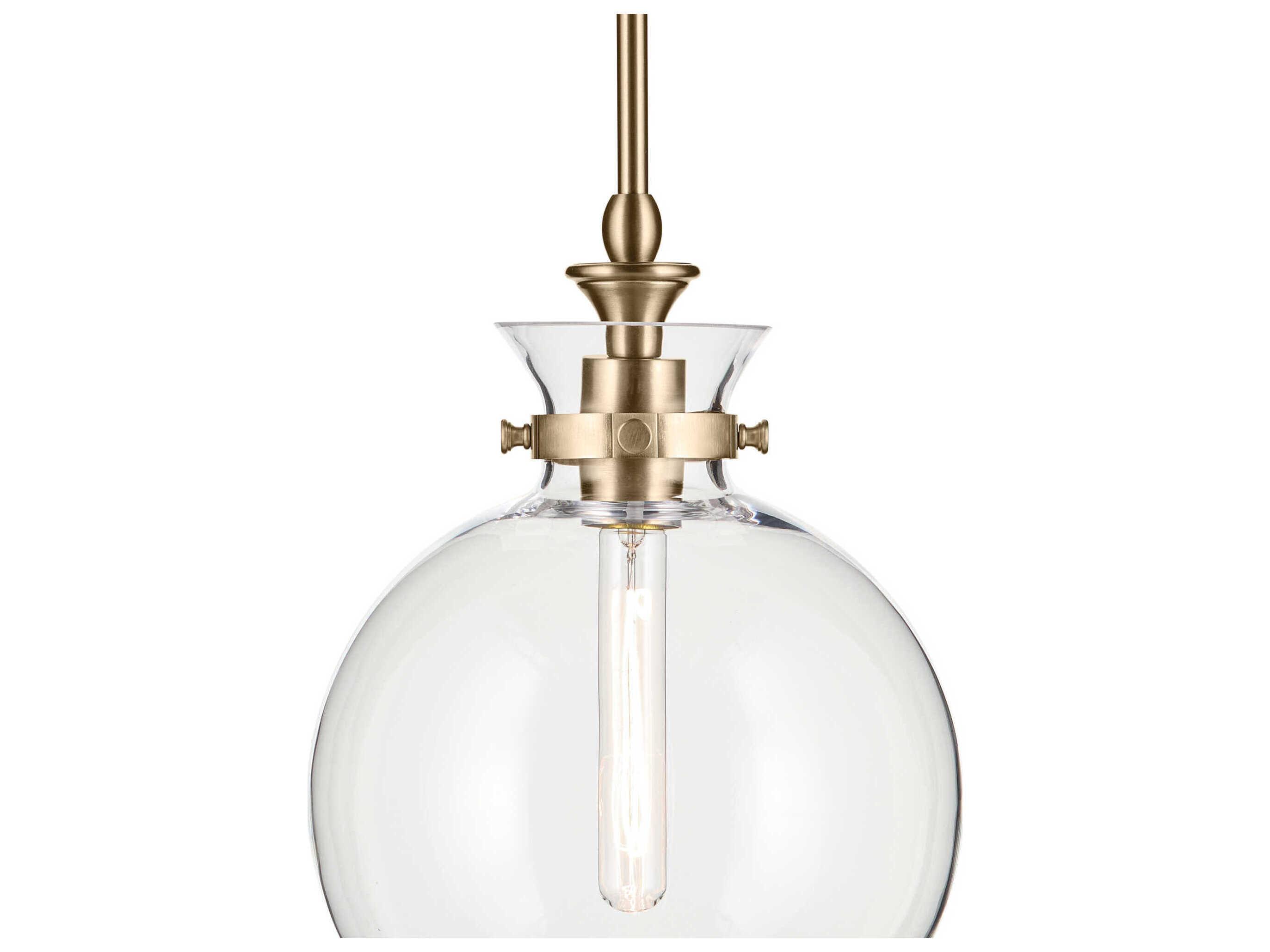 Kichler Laria 1-Light Champagne Bronze Globe Mini Pendant