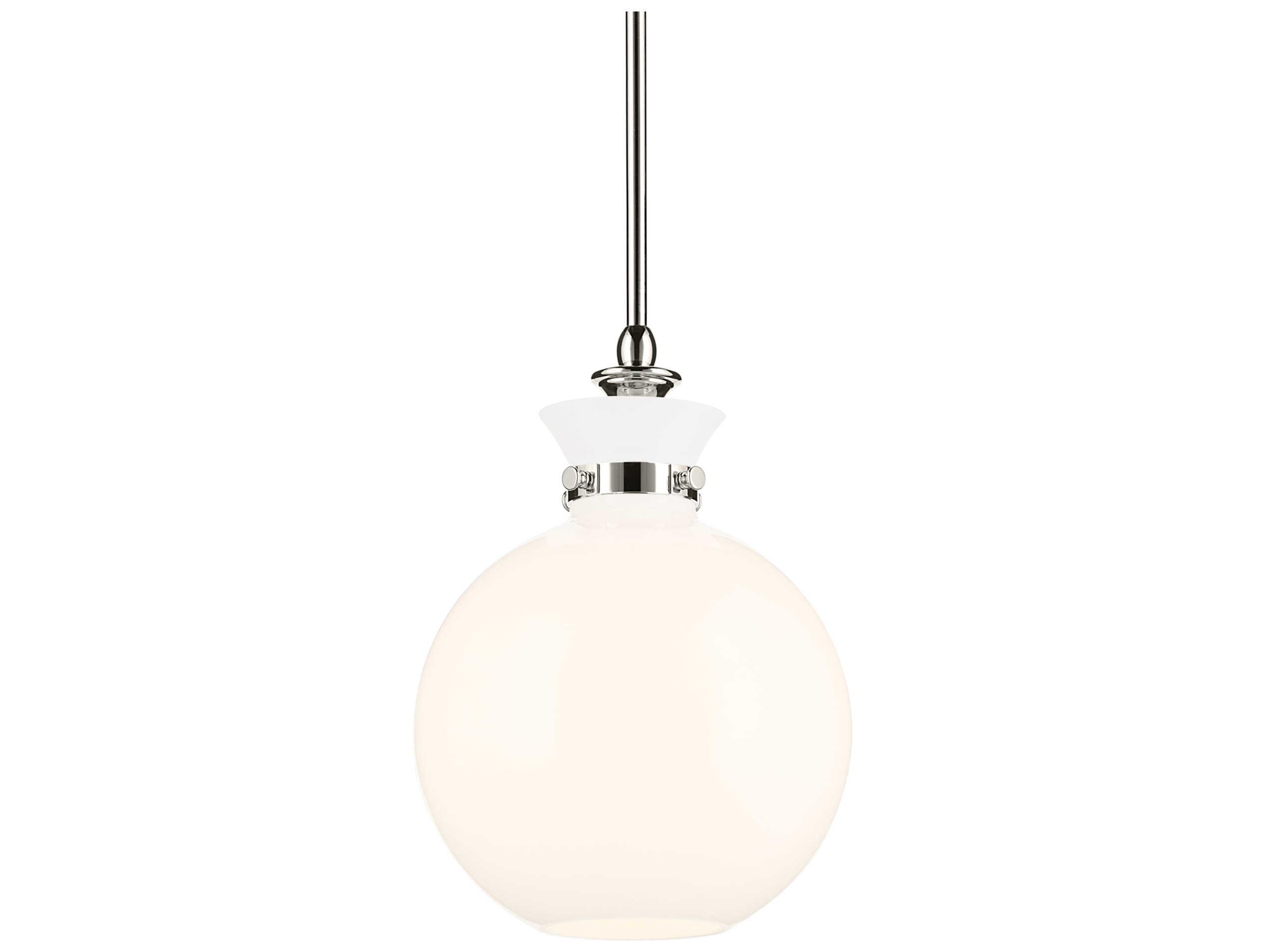 Kichler Laria 1-Light Polished Nickel Globe Mini Pendant