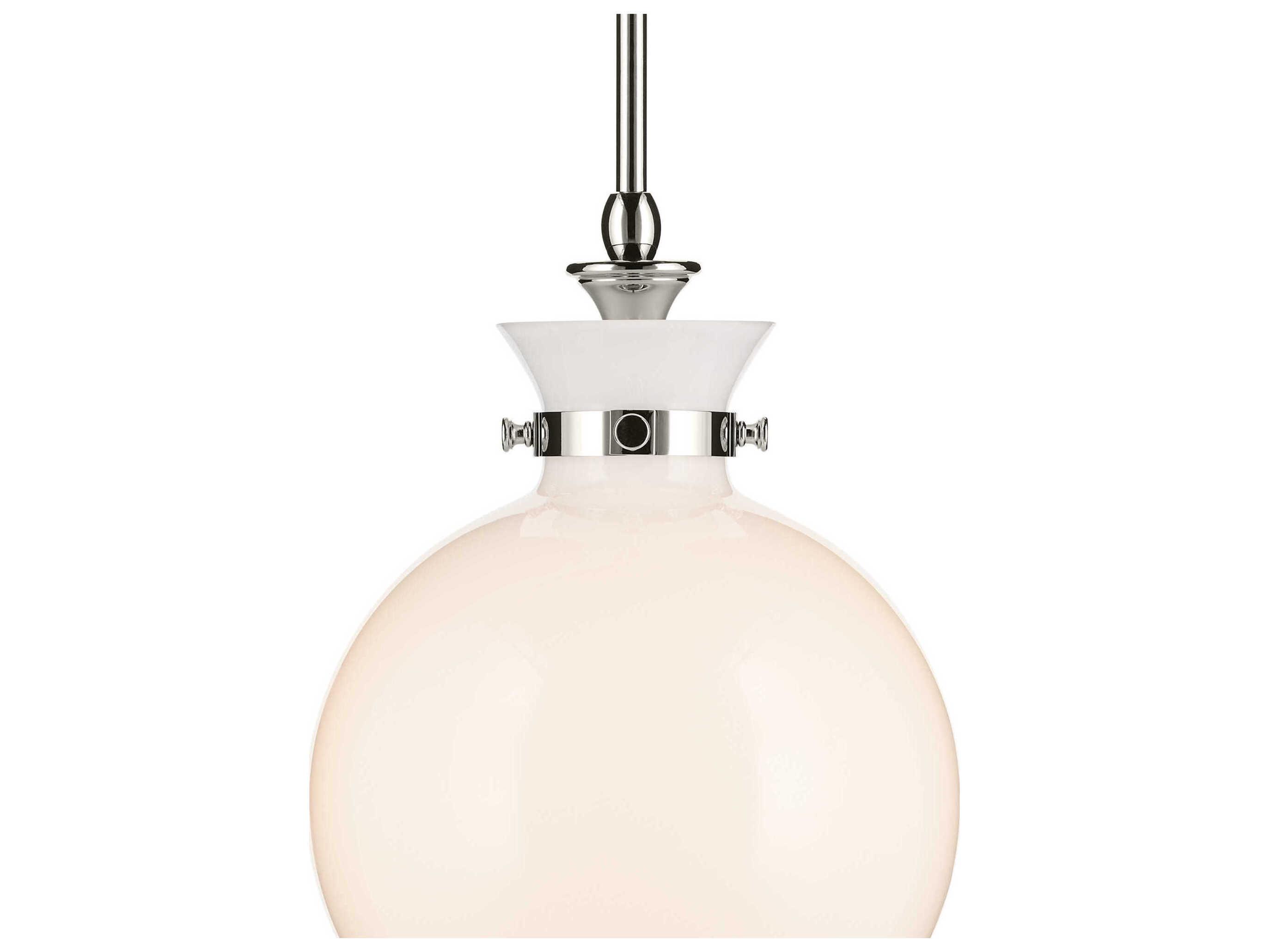 Kichler Laria 1-Light Polished Nickel Globe Mini Pendant