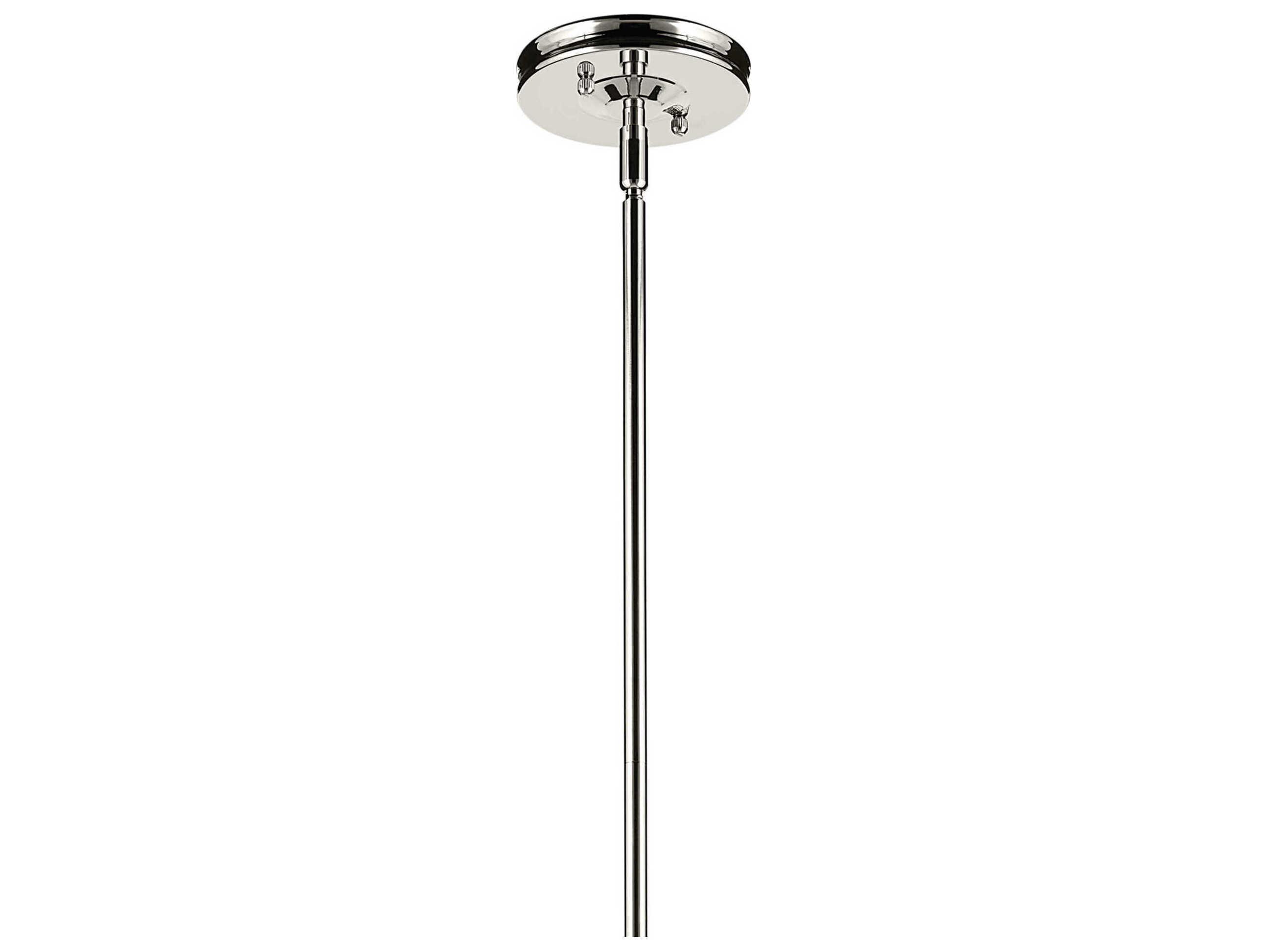 Kichler Laria 1-Light Polished Nickel Globe Mini Pendant
