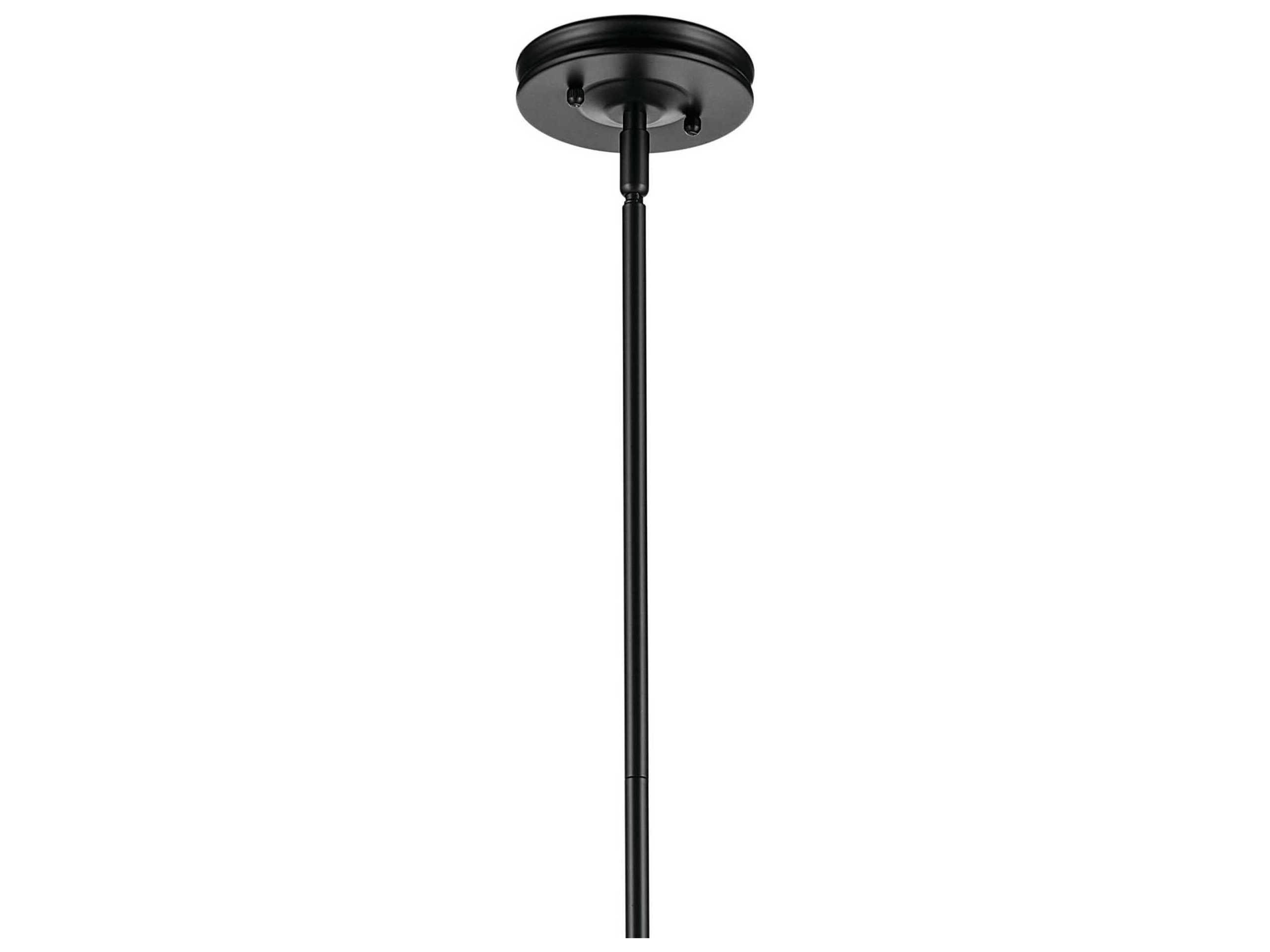 Kichler Laria 1-Light Black Globe Pendant