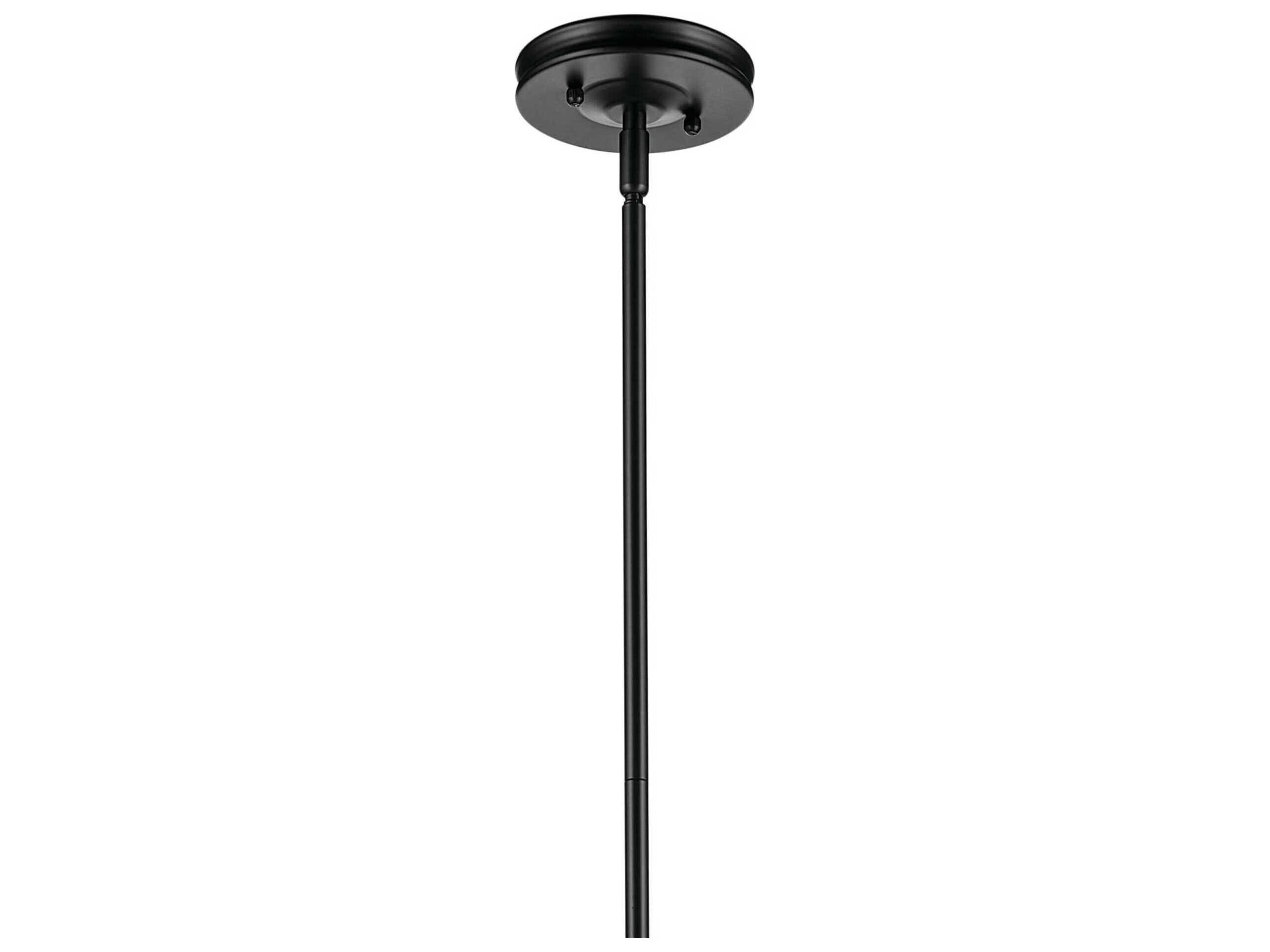 Kichler Laria 1-Light Black Globe Pendant