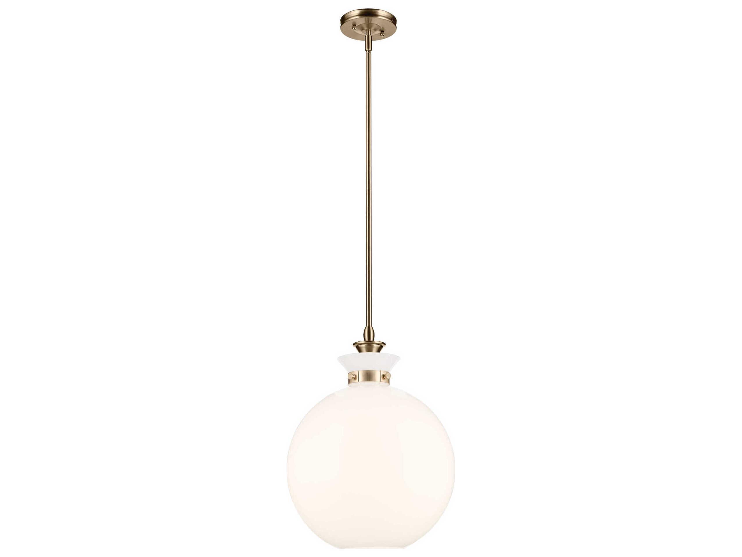 Kichler Laria 1-Light Champagne Bronze Globe Pendant