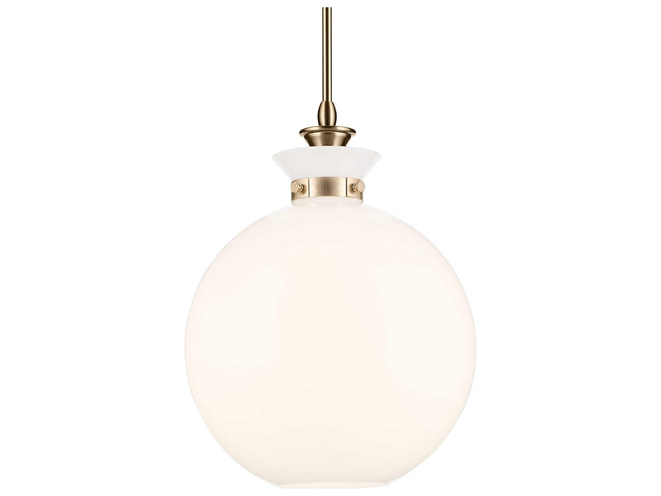 Kichler Laria 1-Light Champagne Bronze Globe Pendant