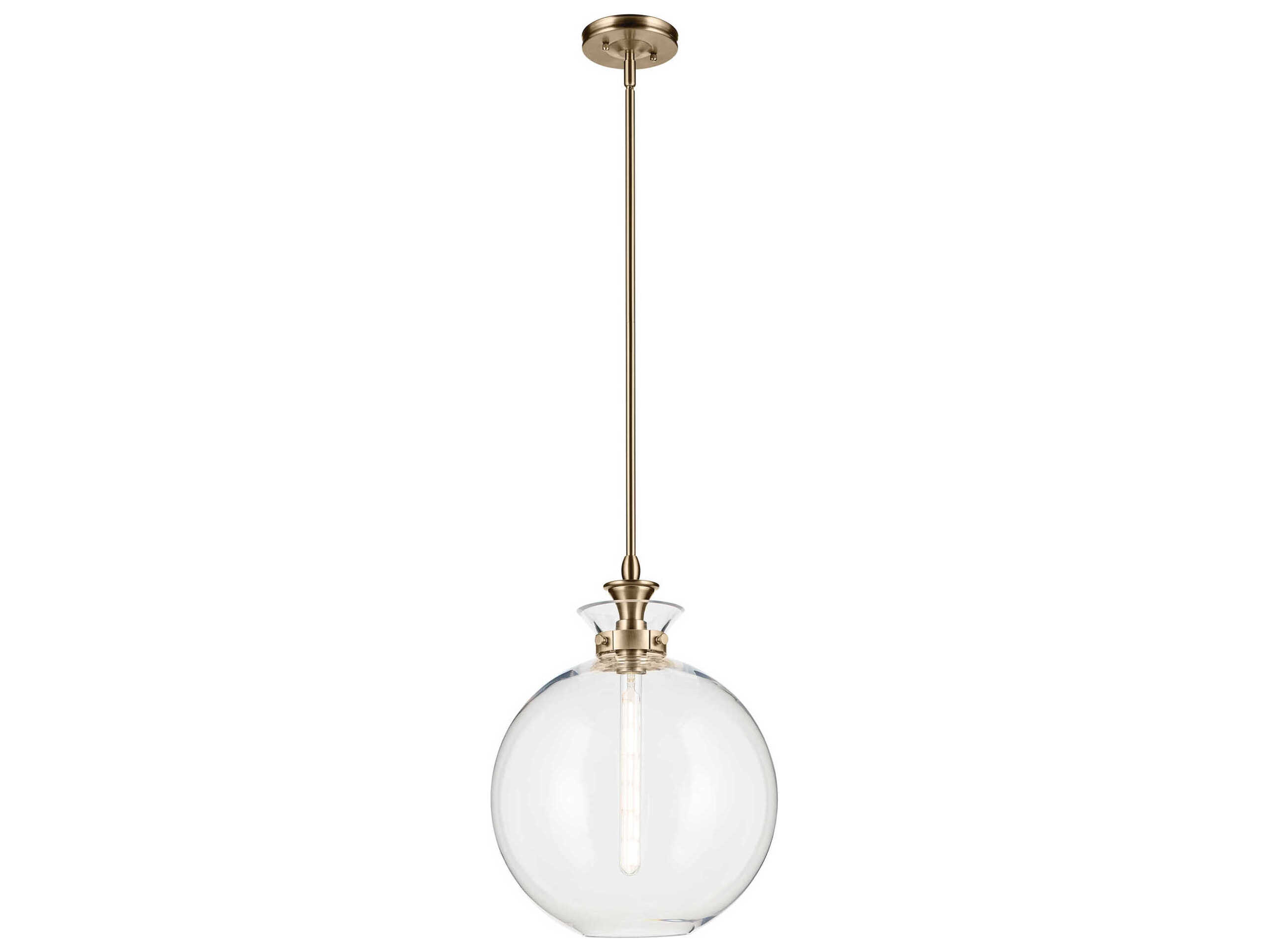 Kichler Laria 1-Light Champagne Bronze Globe Pendant