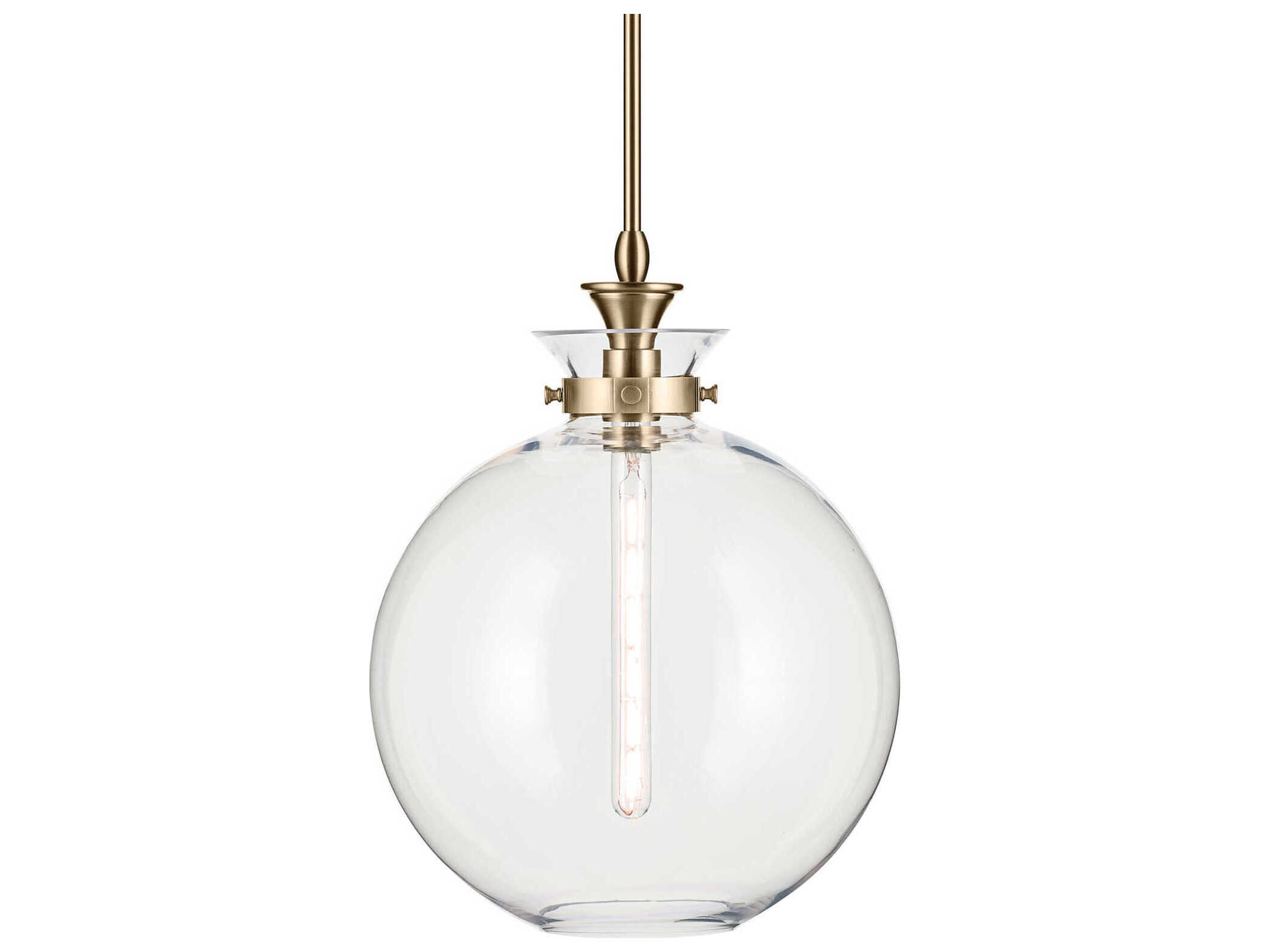 Kichler Laria 1-Light Champagne Bronze Globe Pendant