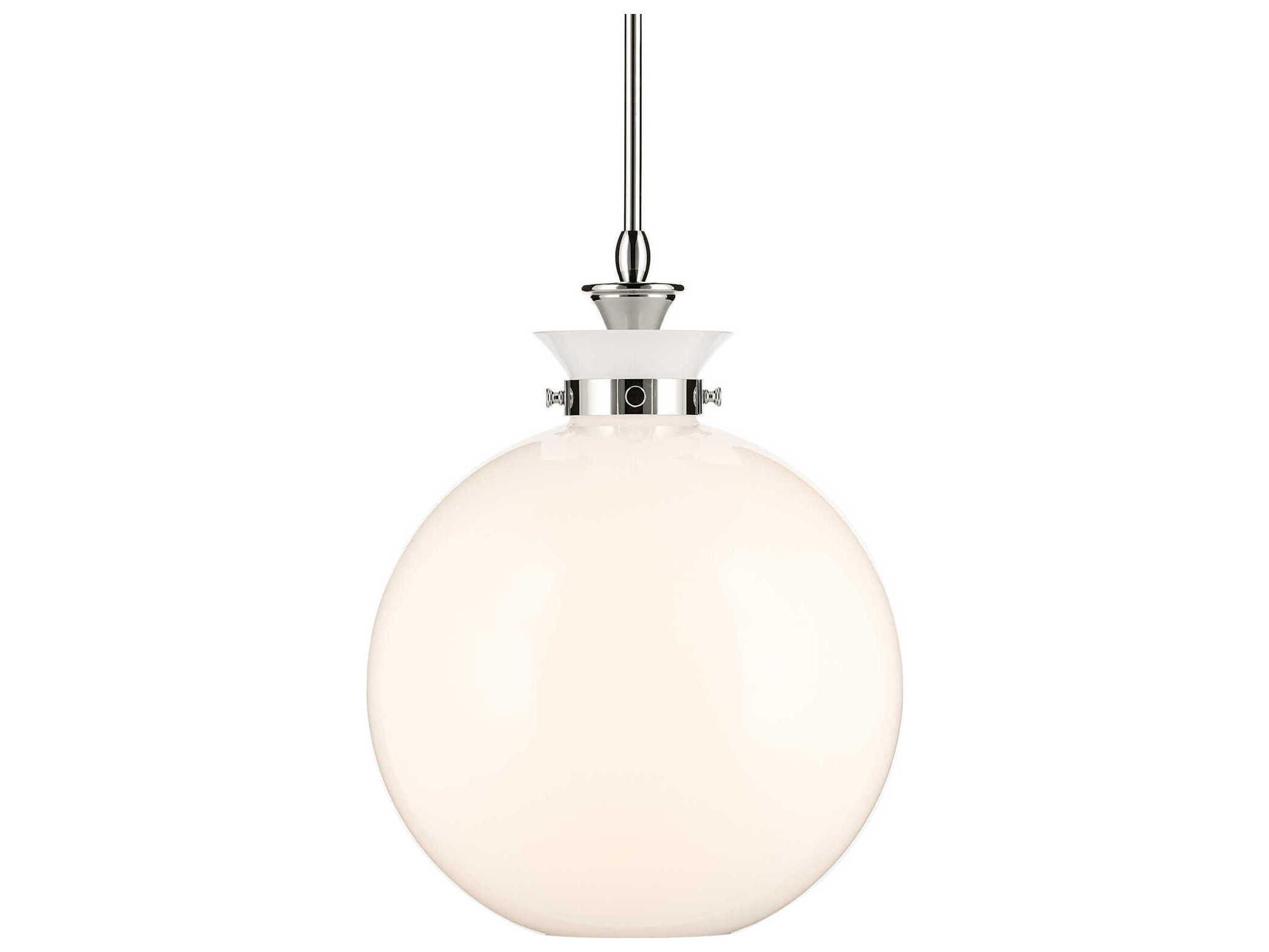 Kichler Laria 1-Light Polished Nickel Globe Pendant
