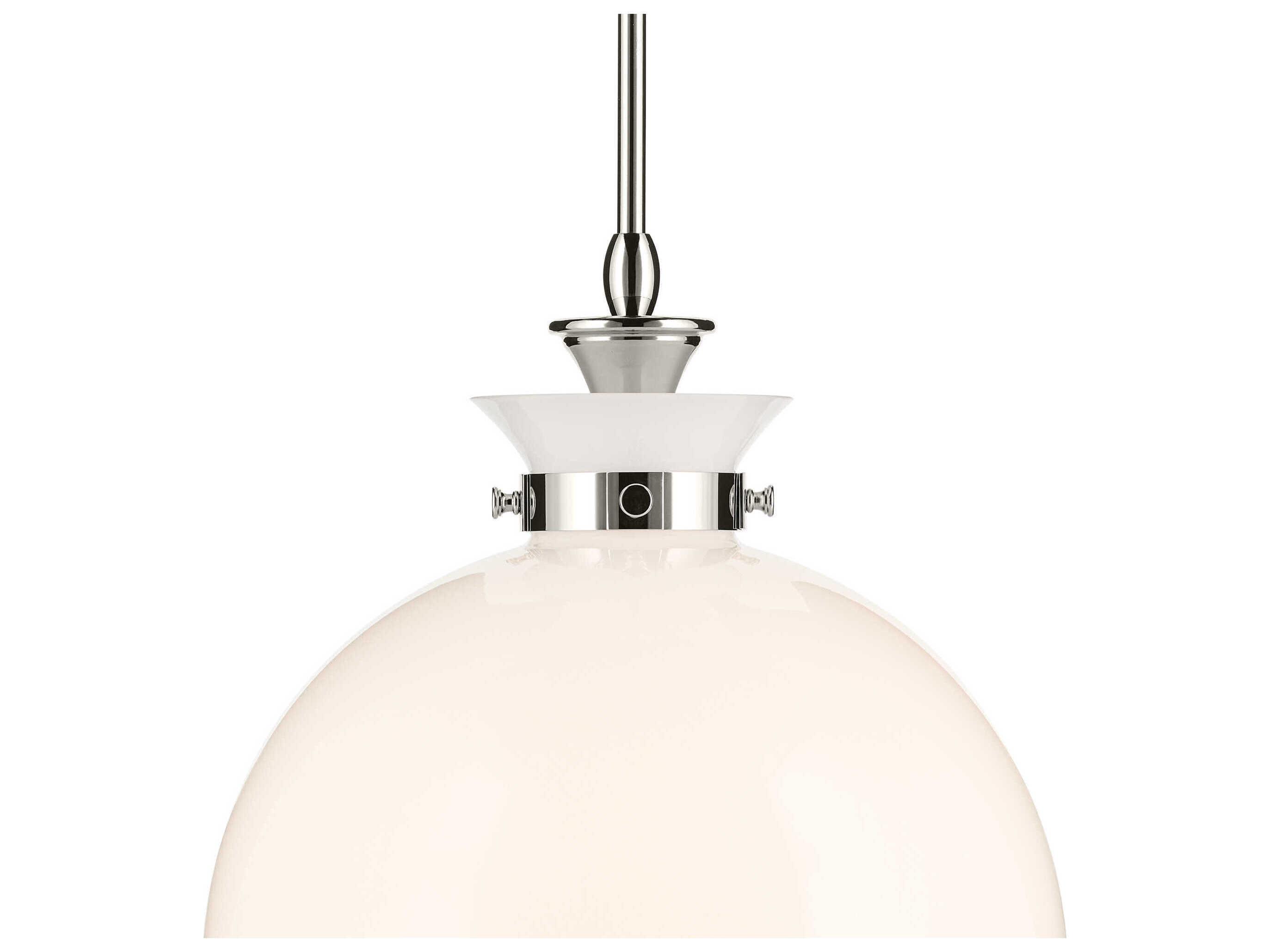 Kichler Laria 1-Light Polished Nickel Globe Pendant