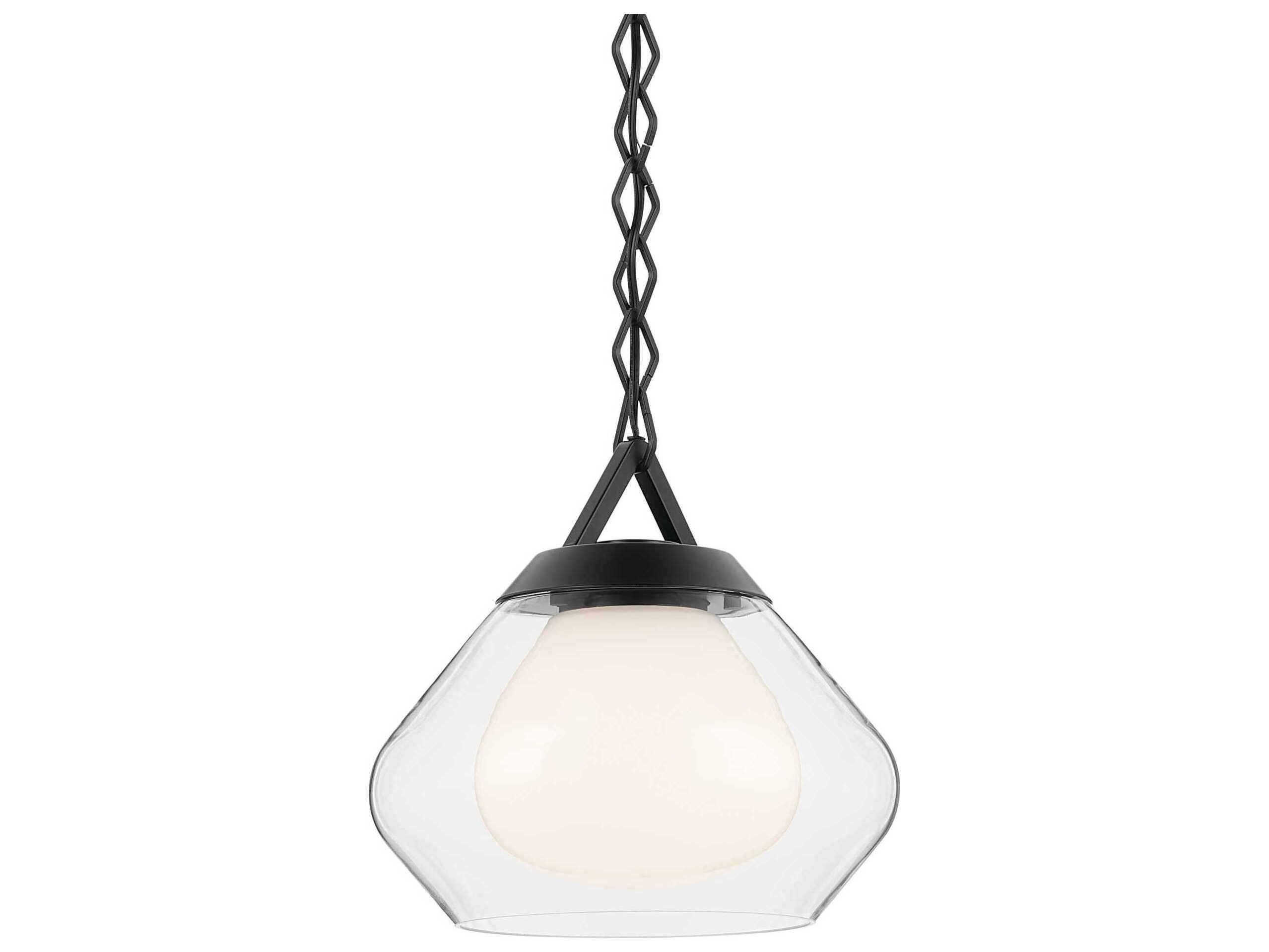 Kichler Nella 1-Light Black Mini Pendant