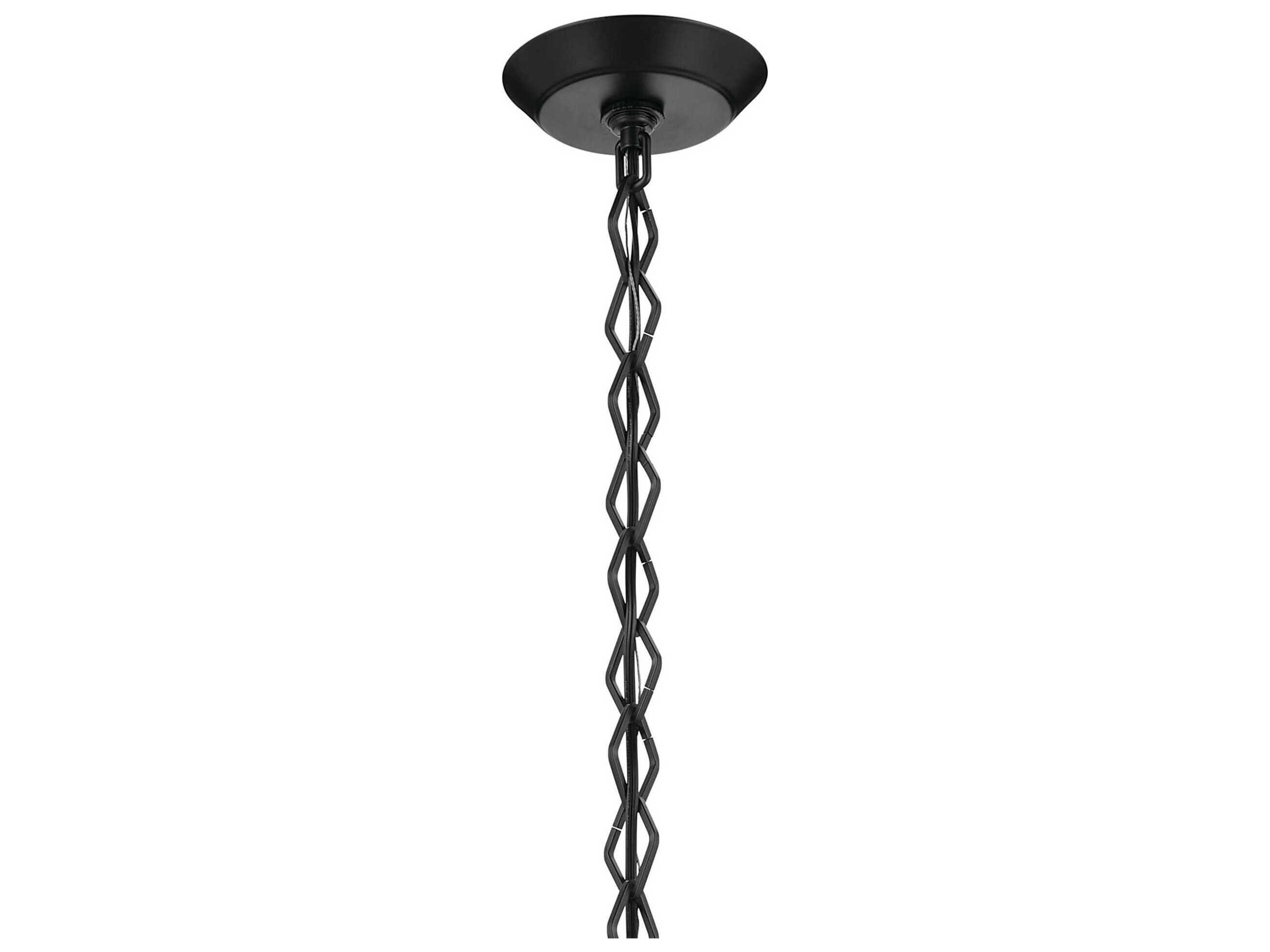 Kichler Nella 1-Light Black Mini Pendant