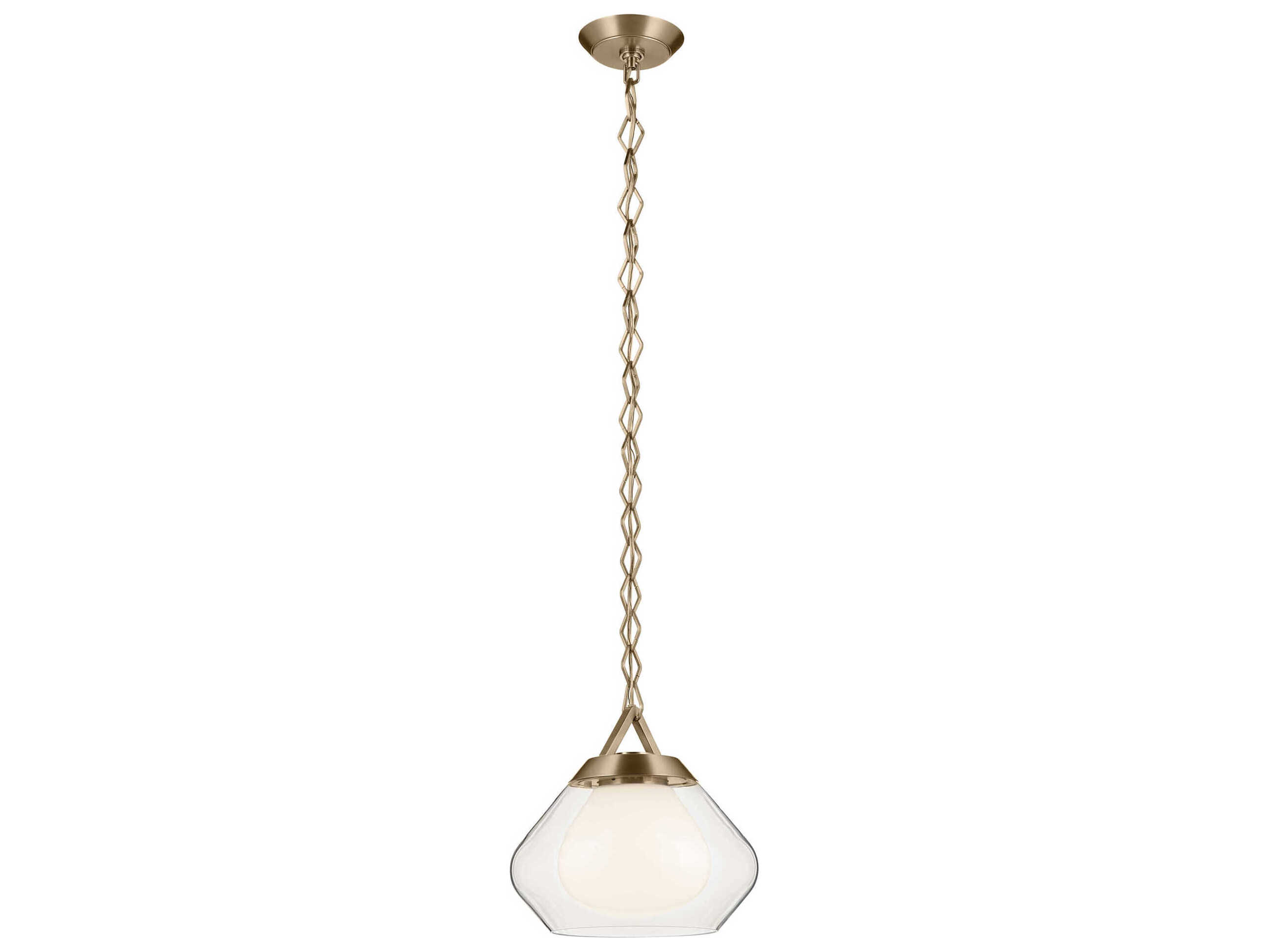 Kichler Nella 1-Light Champagne Bronze Mini Pendant