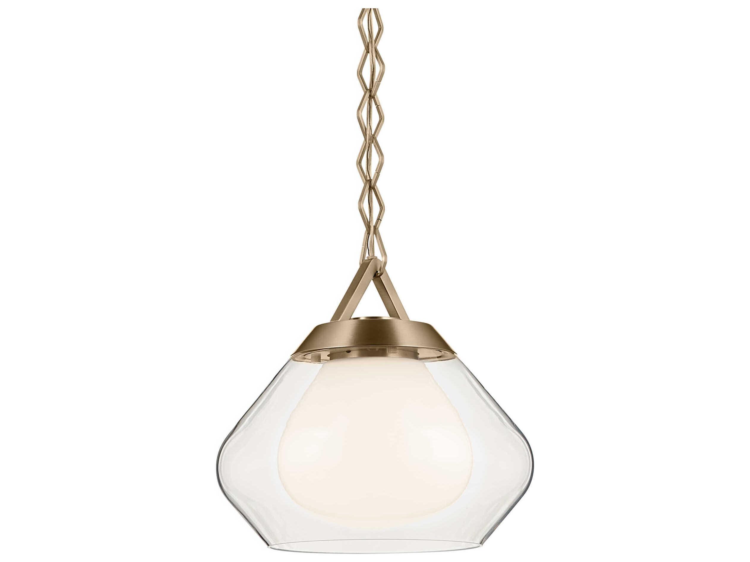 Kichler Nella 1-Light Champagne Bronze Mini Pendant