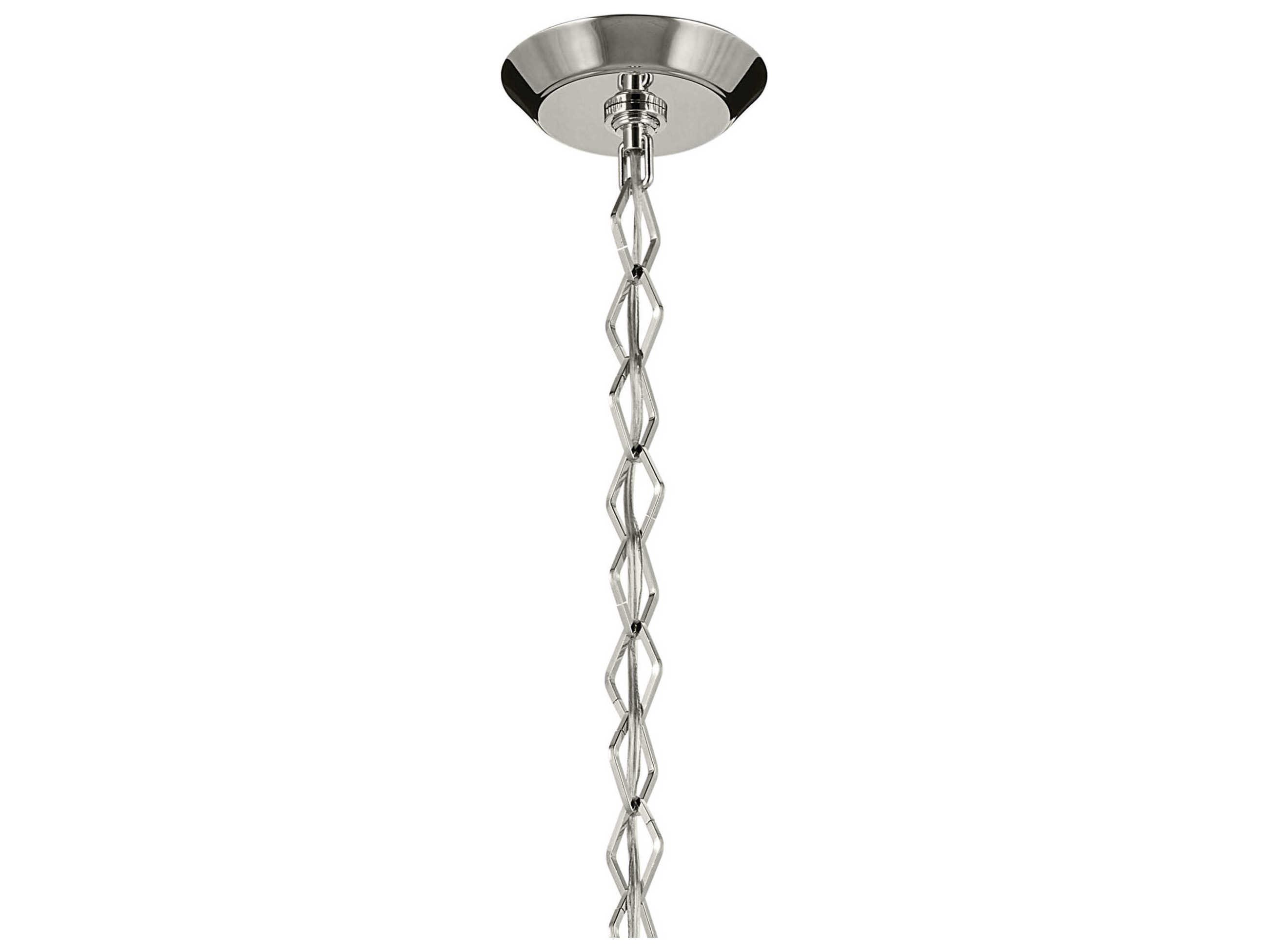 Kichler Nella 1-Light Polished Nickel Mini Pendant