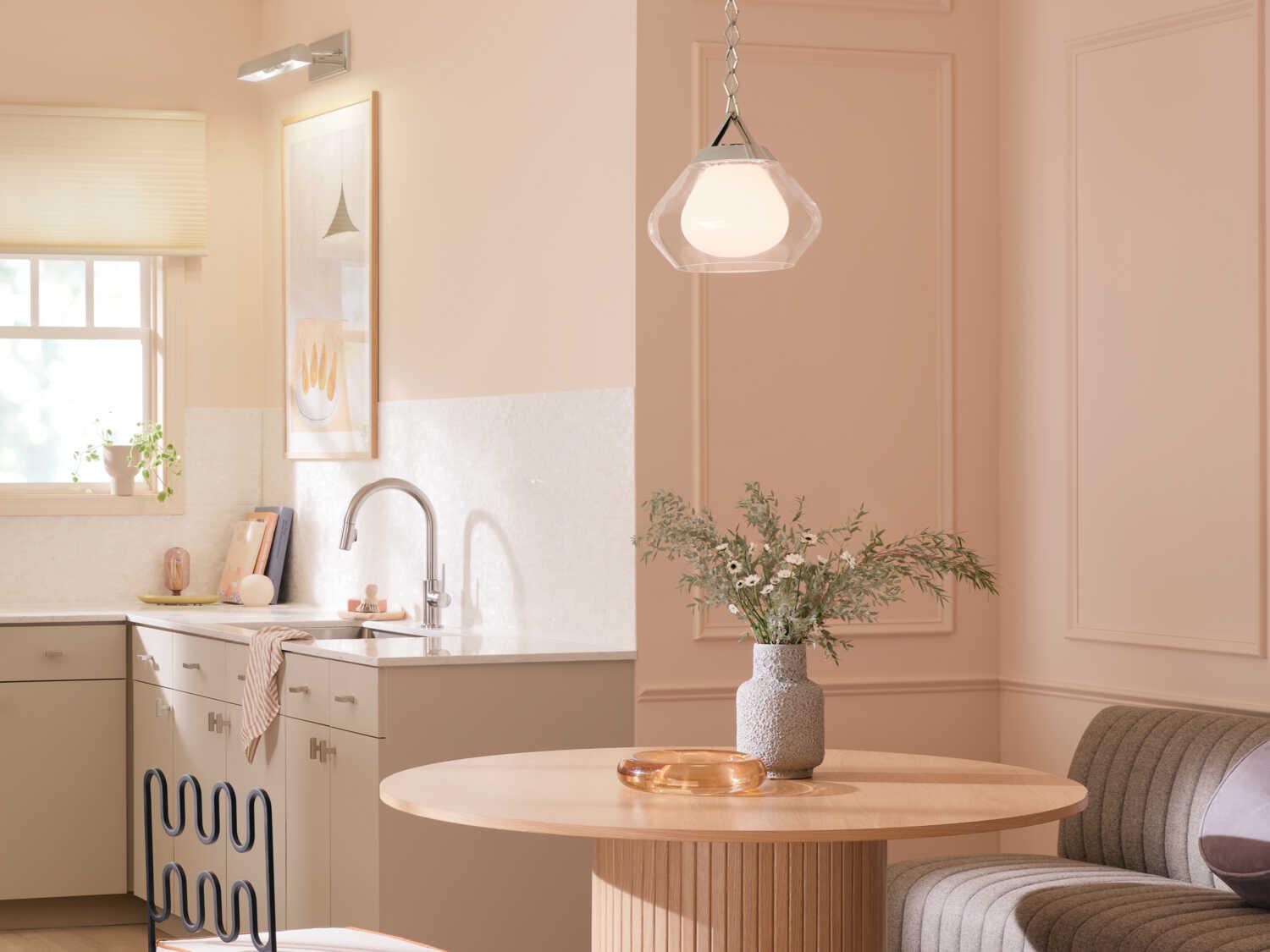 Kichler Nella 1-Light Polished Nickel Mini Pendant