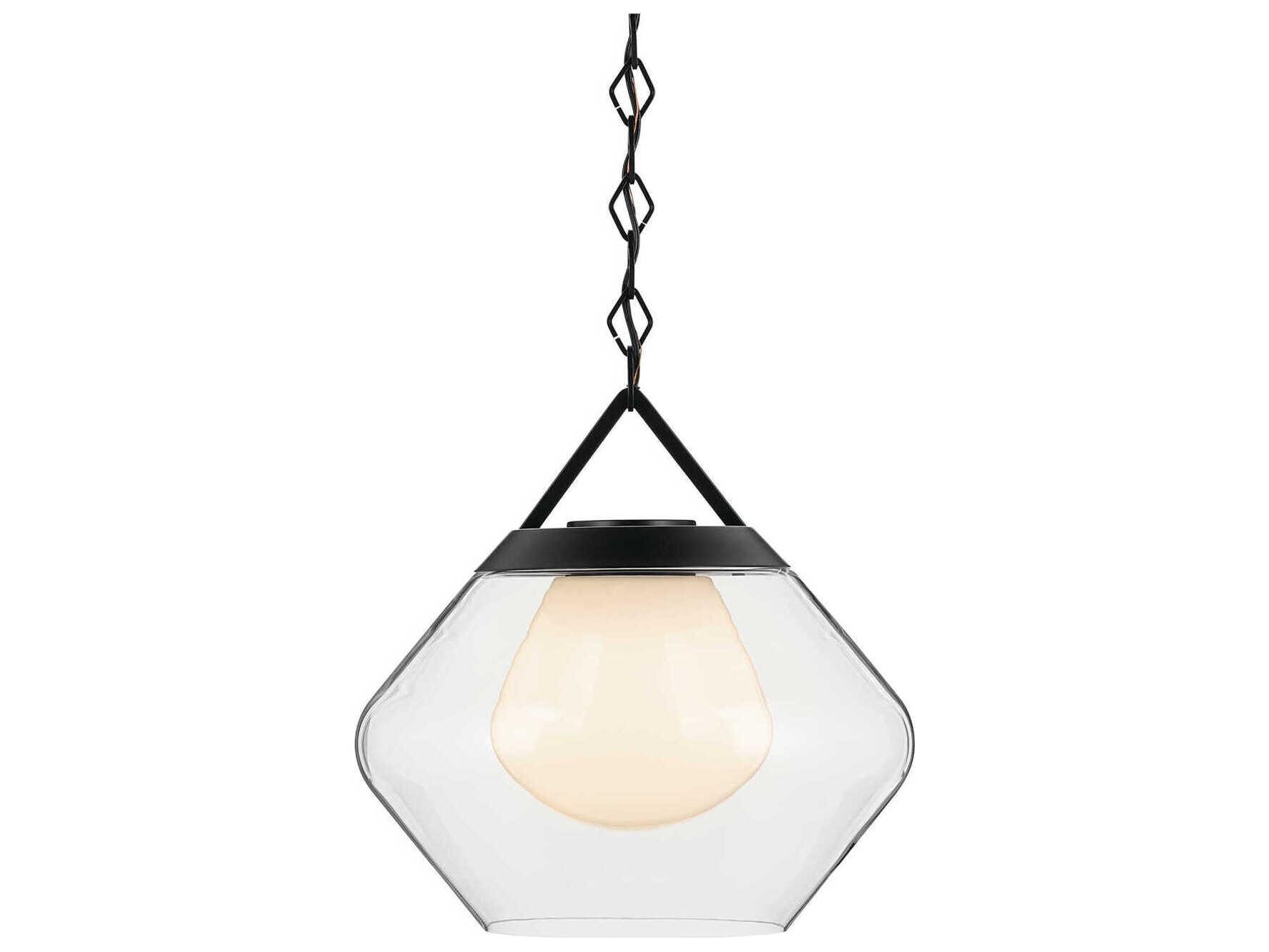 Kichler Nella 1-Light Black Pendant