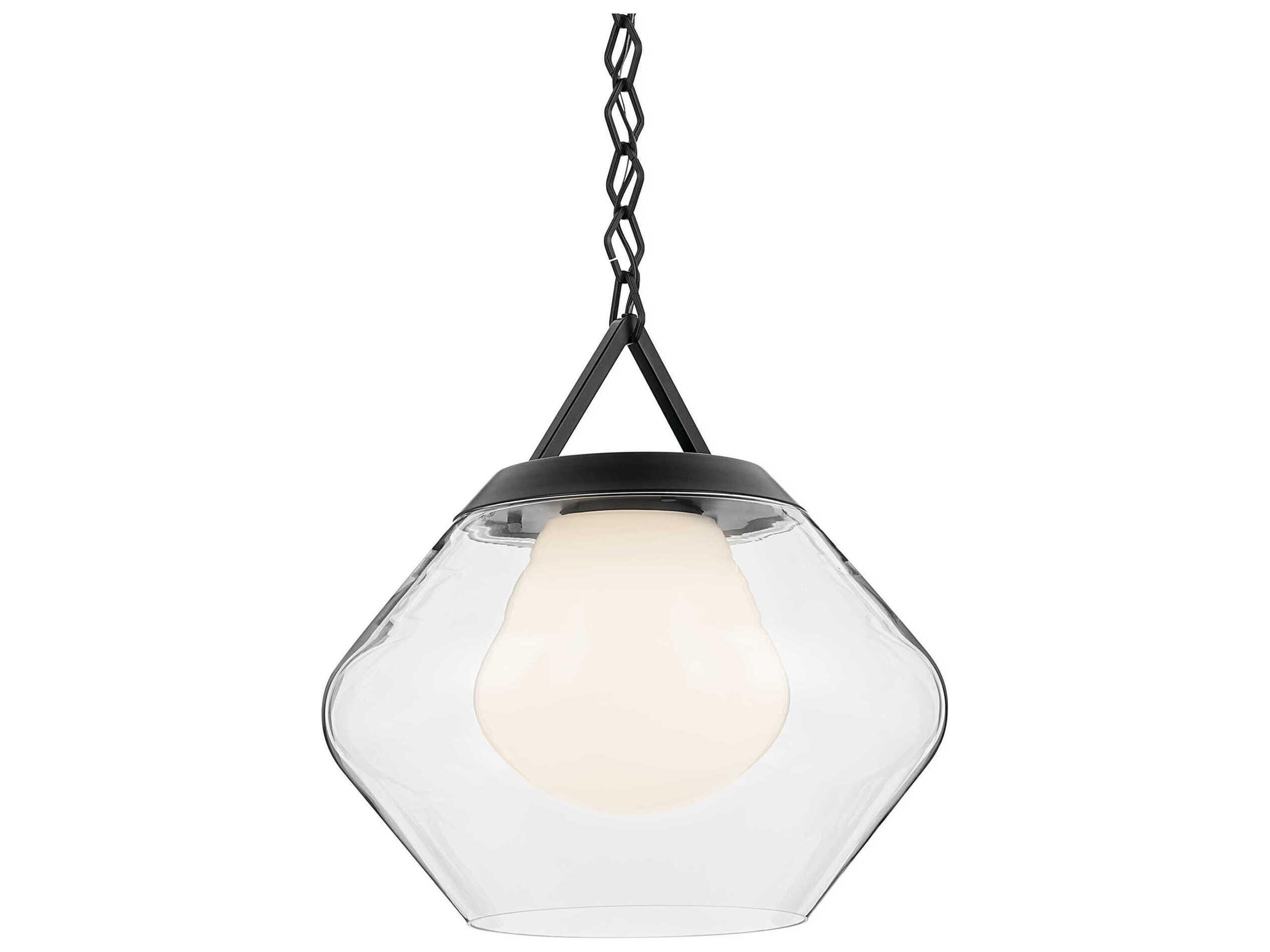 Kichler Nella 1-Light Black Pendant