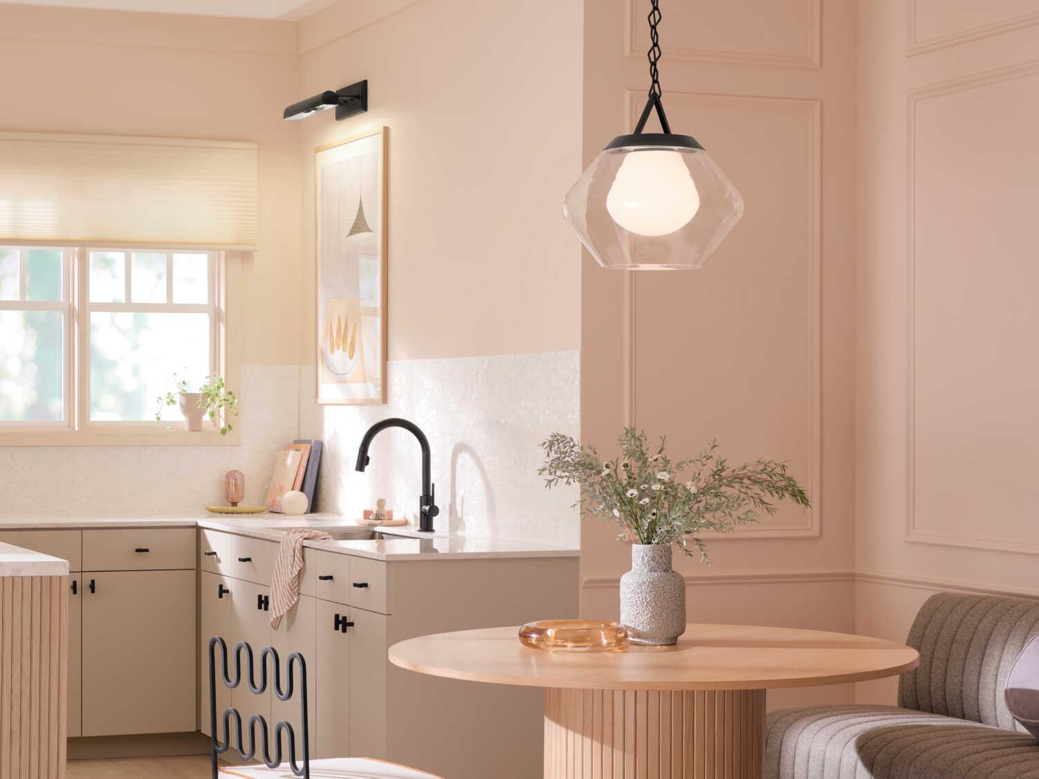 Kichler Nella 1-Light Black Pendant