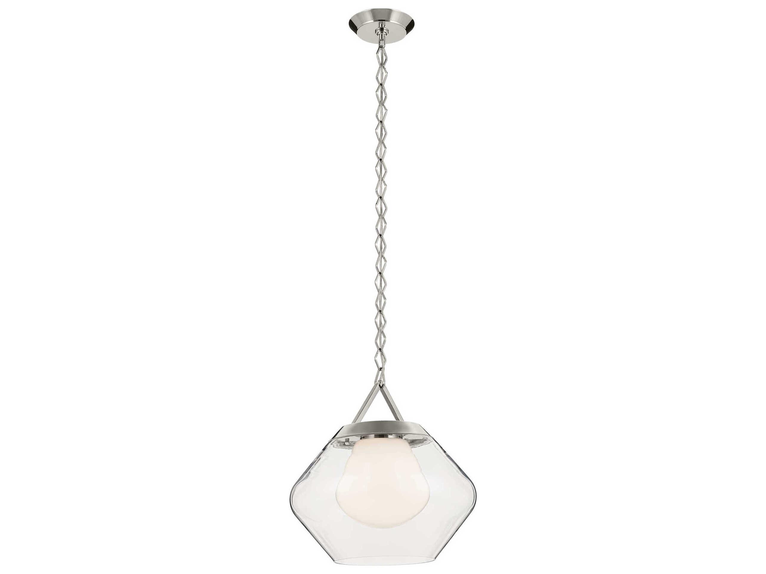 Kichler Nella 1-Light Polished Nickel Pendant
