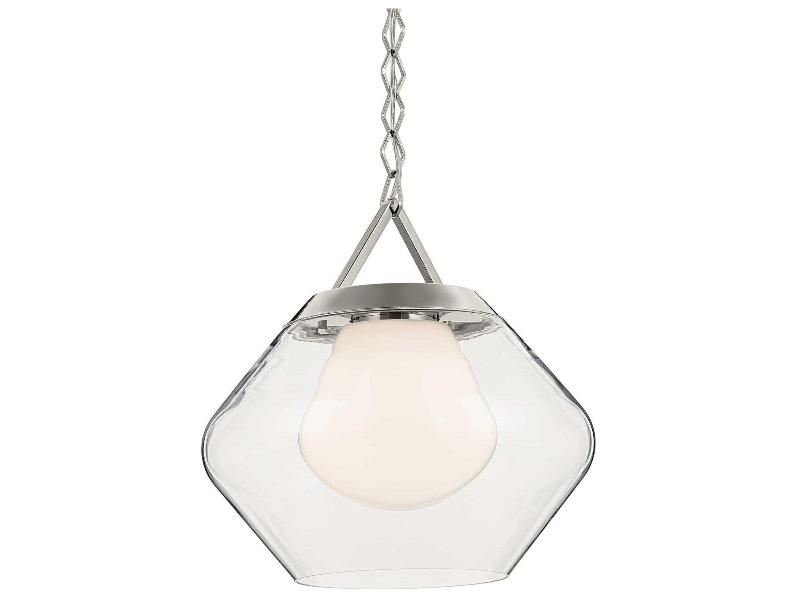 Kichler Nella 1-Light Polished Nickel Pendant