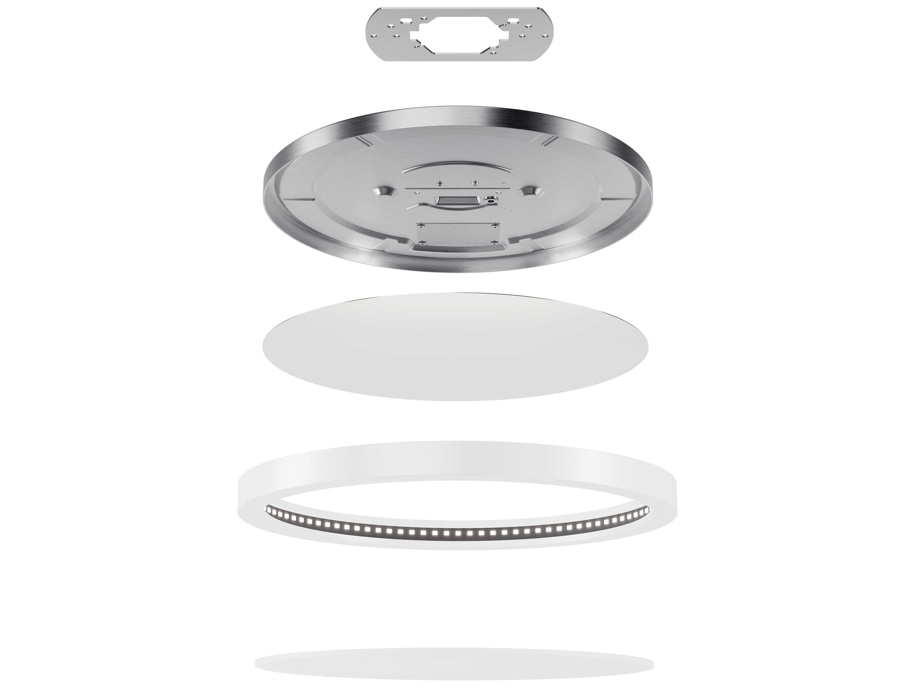 Kichler Ara White Round Flush Mount