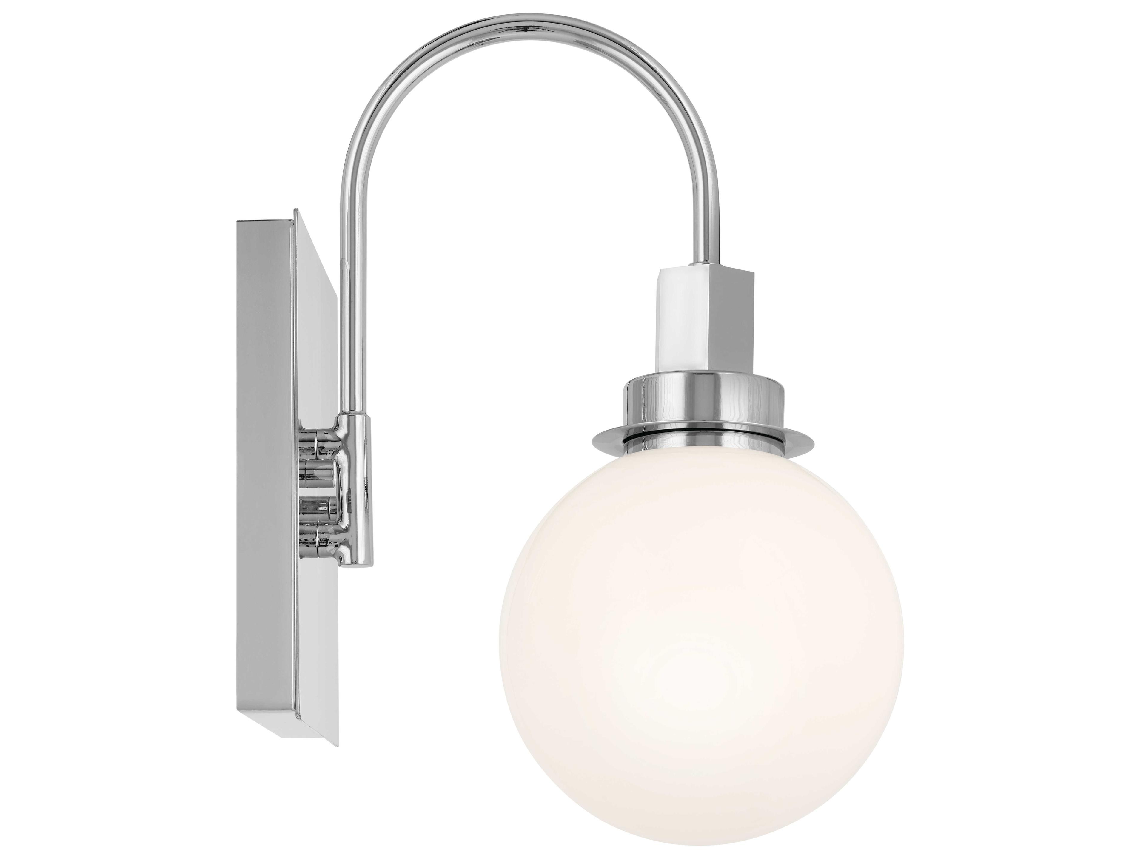 Kichler Hex 1-Light Chrome Glass Wall Sconce