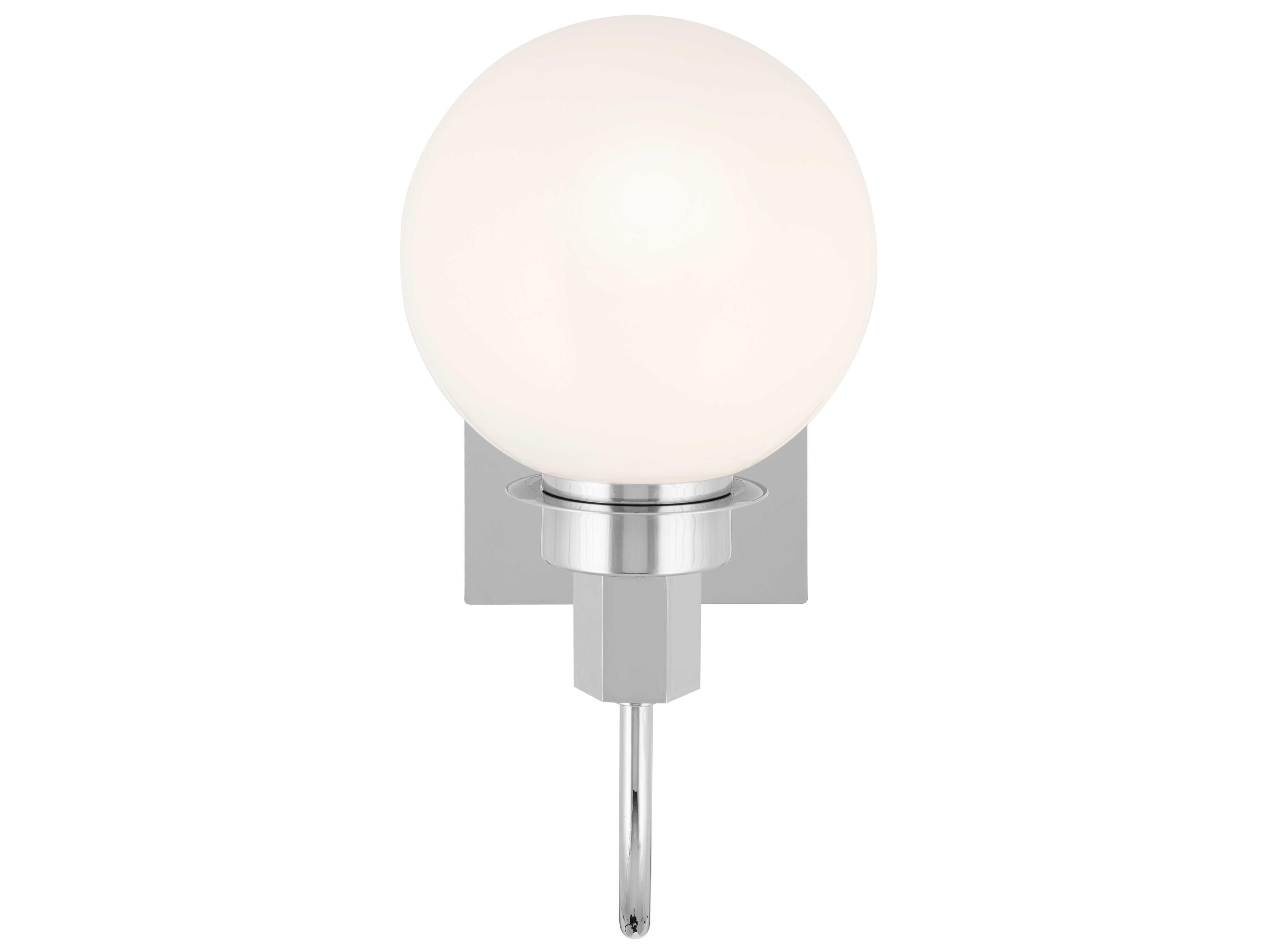 Kichler Hex 1-Light Chrome Glass Wall Sconce