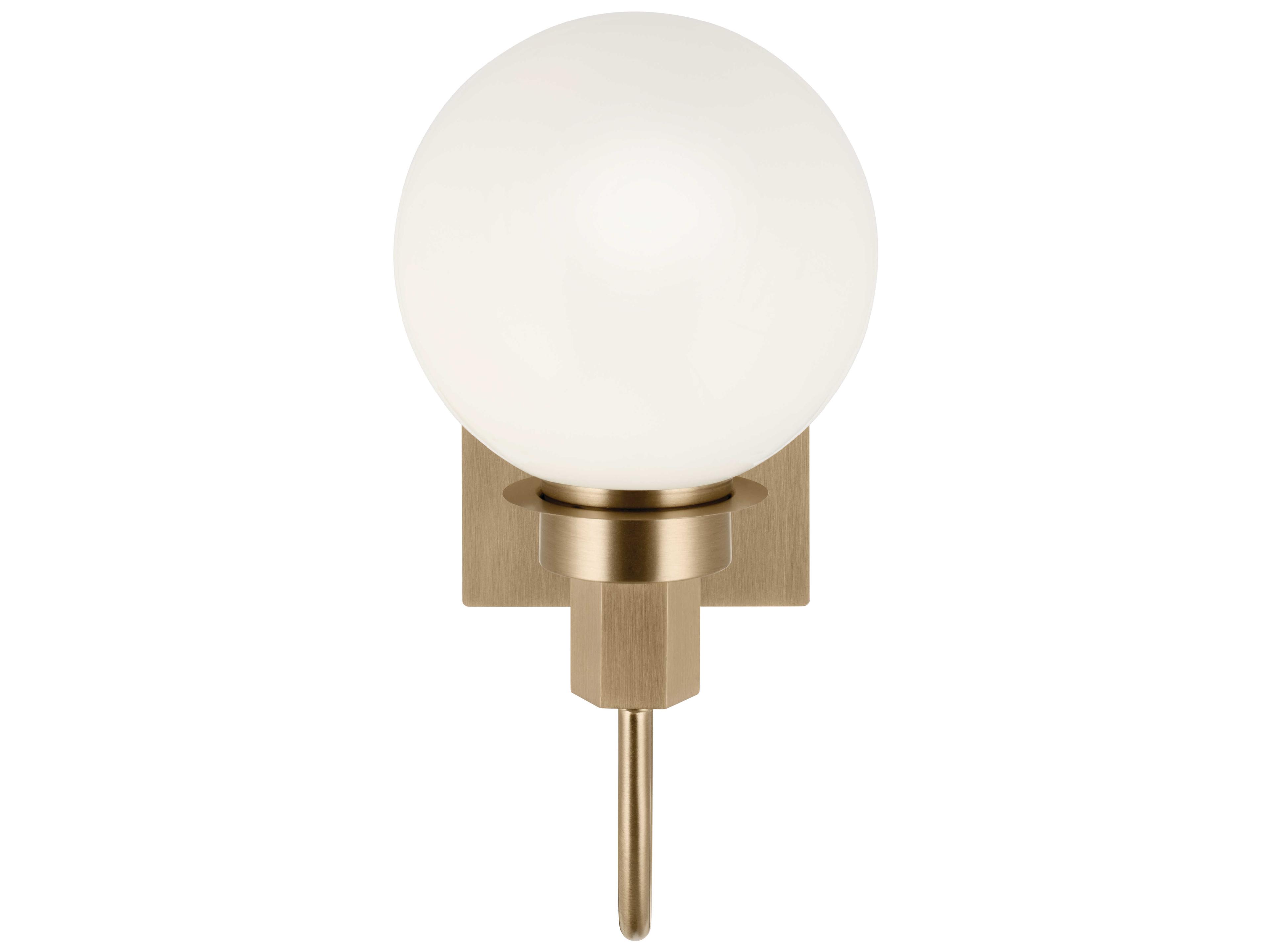 Kichler Hex 1-Light Champagne Bronze Glass Wall Sconce