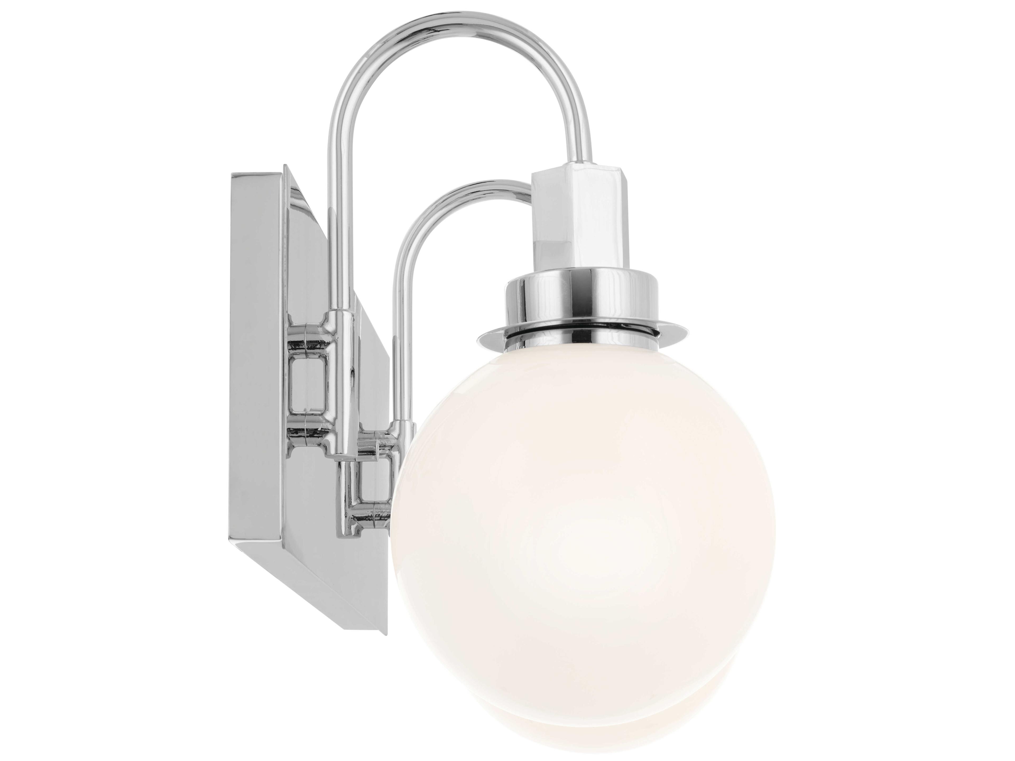 Kichler Hex 2-Light Chrome Glass Vanity Light