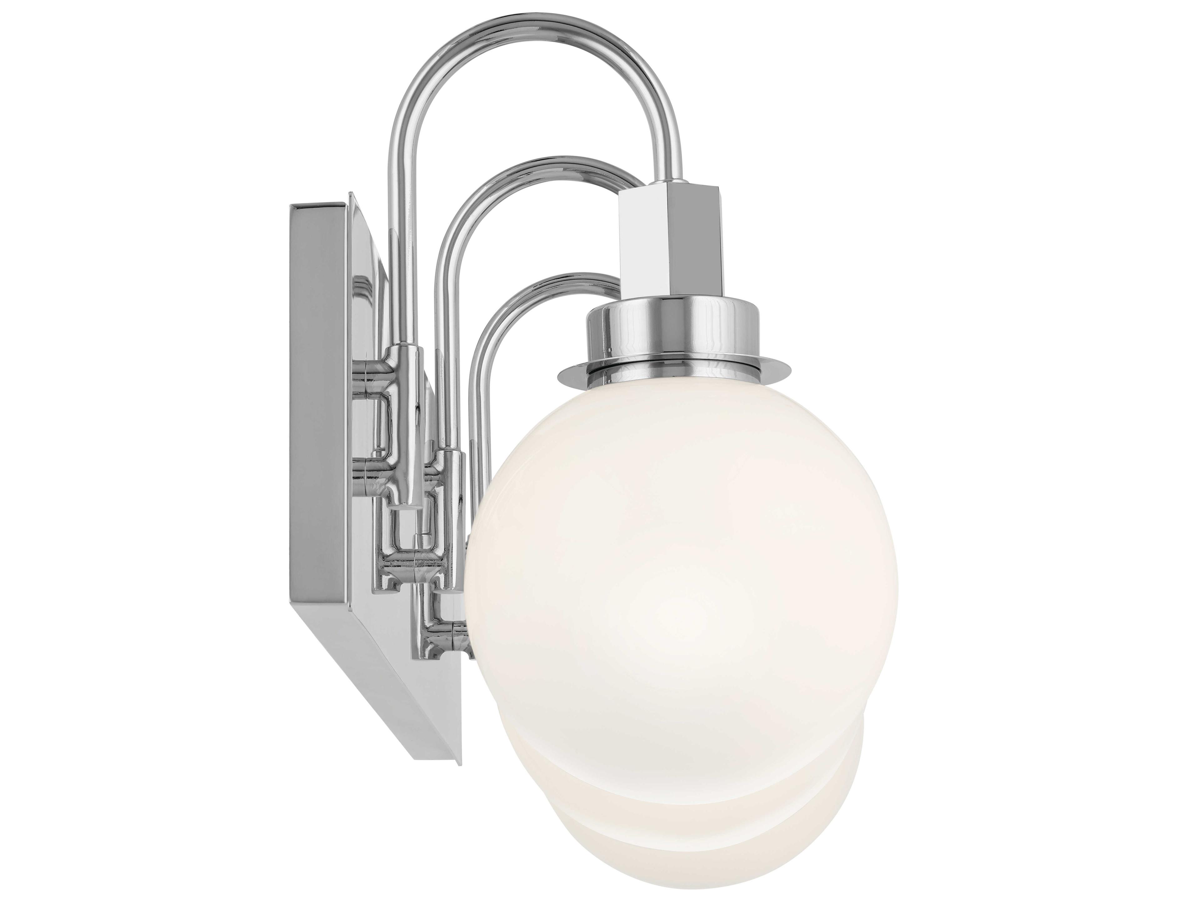 Kichler Hex 3-Light Chrome Glass Vanity Light