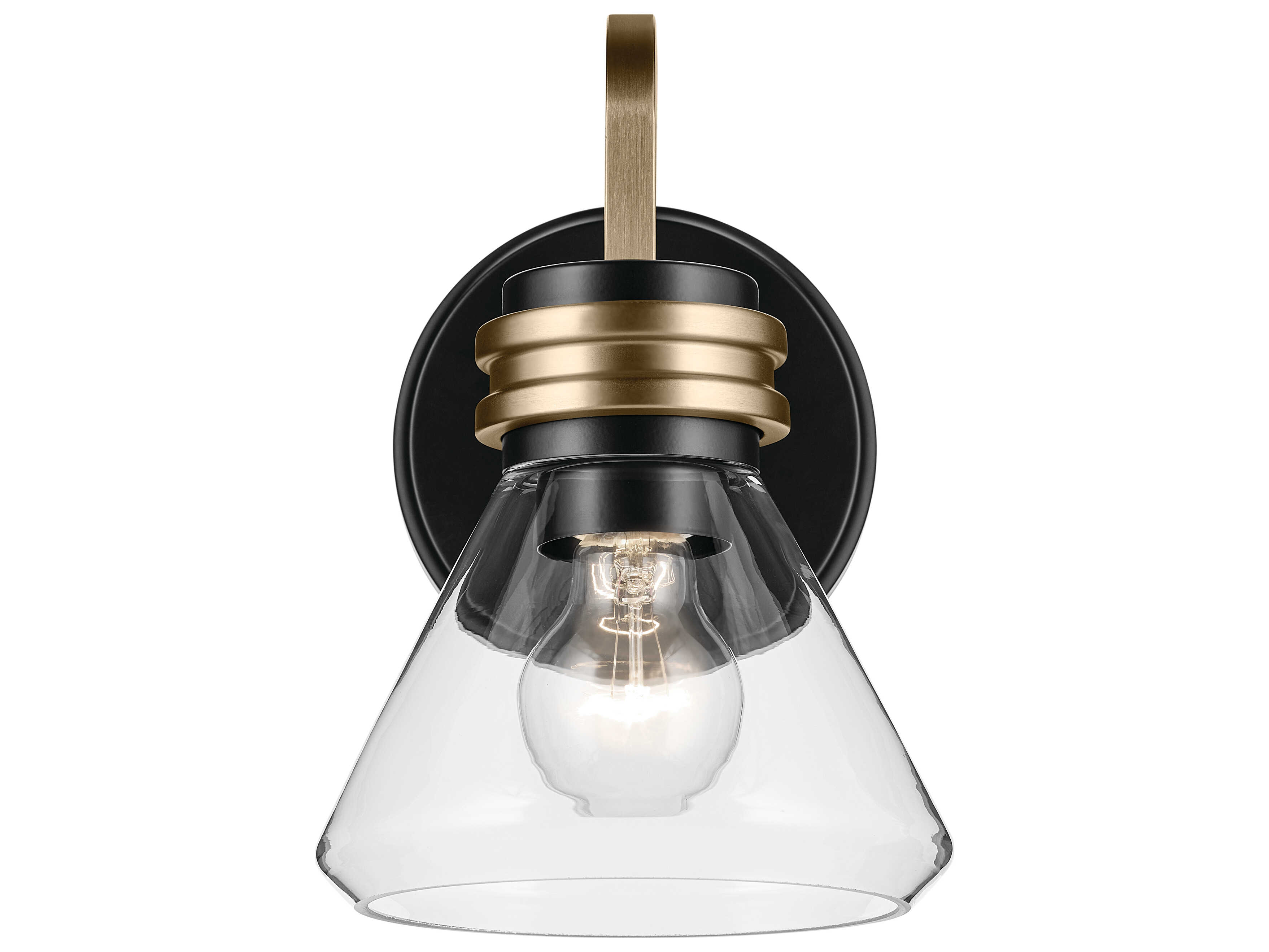 Kichler Farum 1-Light Black Wall Sconce