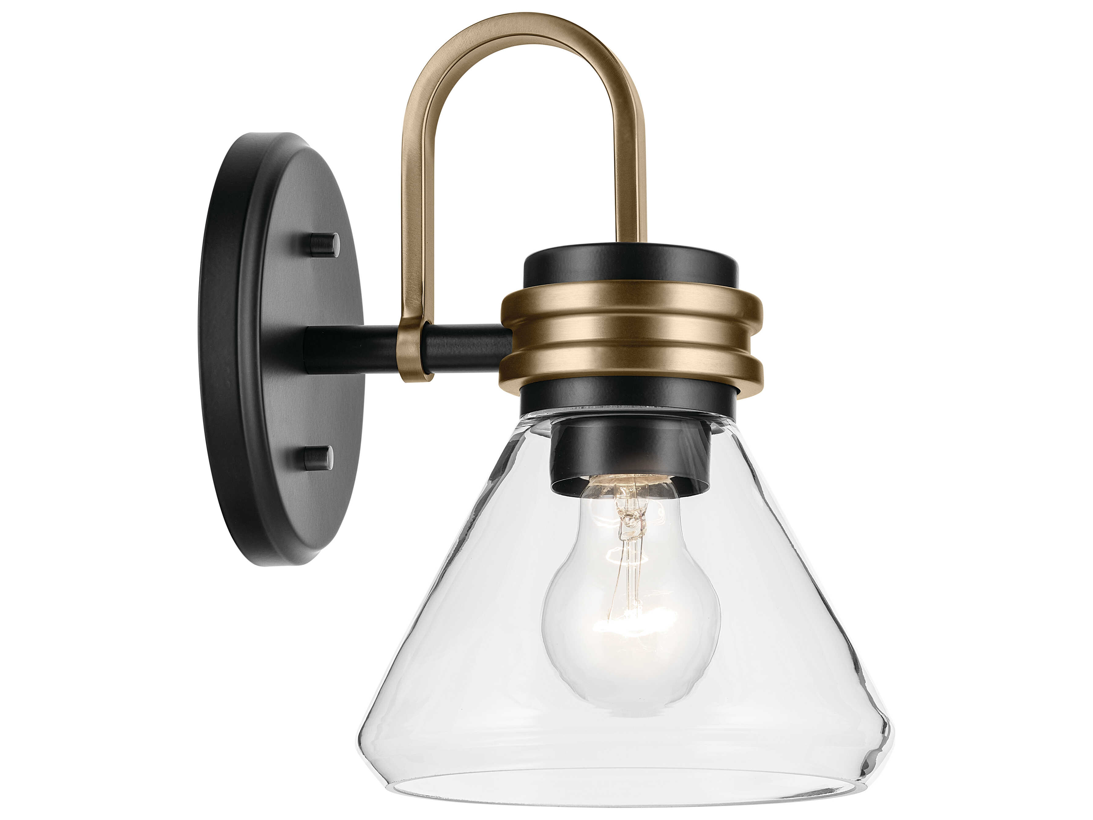 Kichler Farum 1-Light Black Wall Sconce