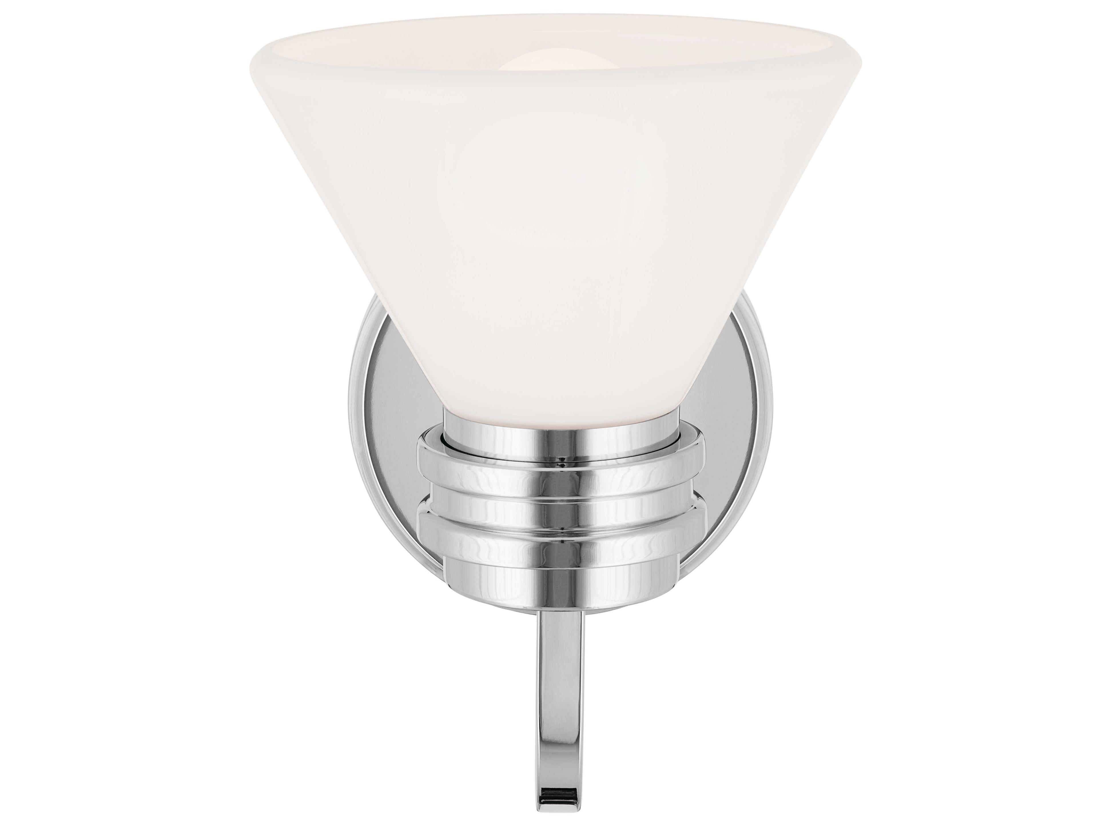 Kichler Farum 1-Light Chrome Glass Wall Sconce