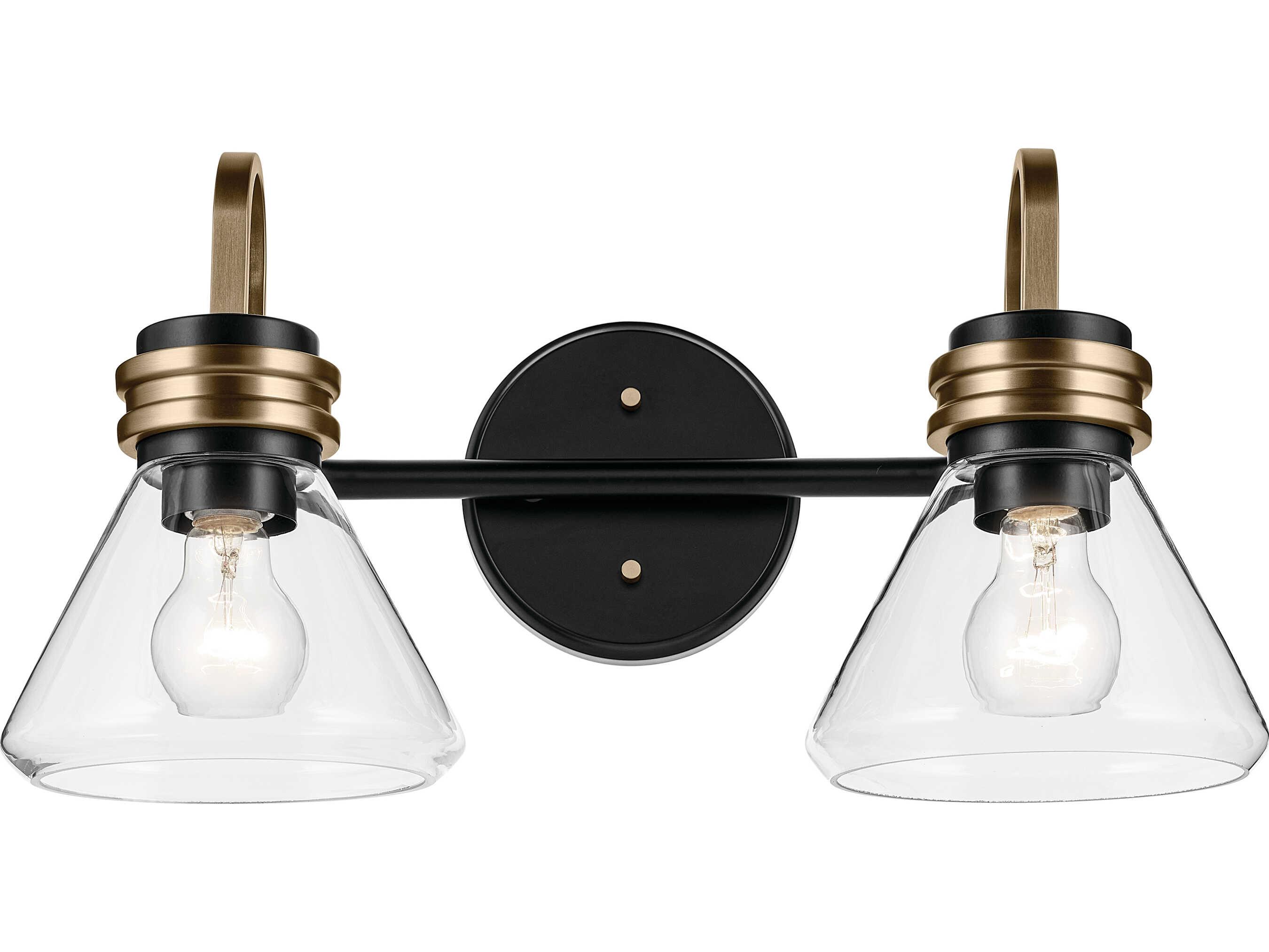 Kichler Farum 2-Light Black Vanity Light