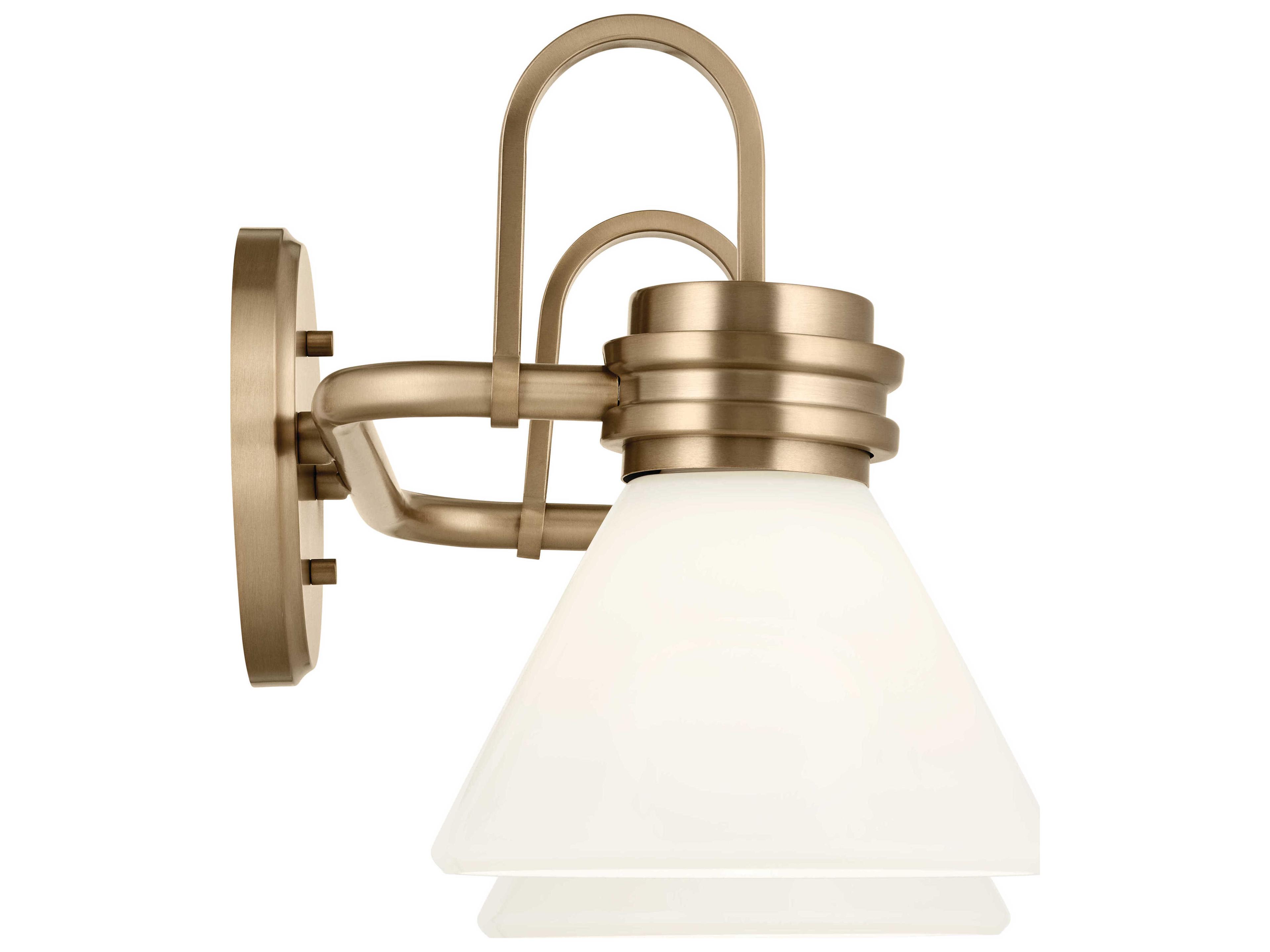 Kichler Farum 2-Light Champagne Bronze Glass Vanity Light