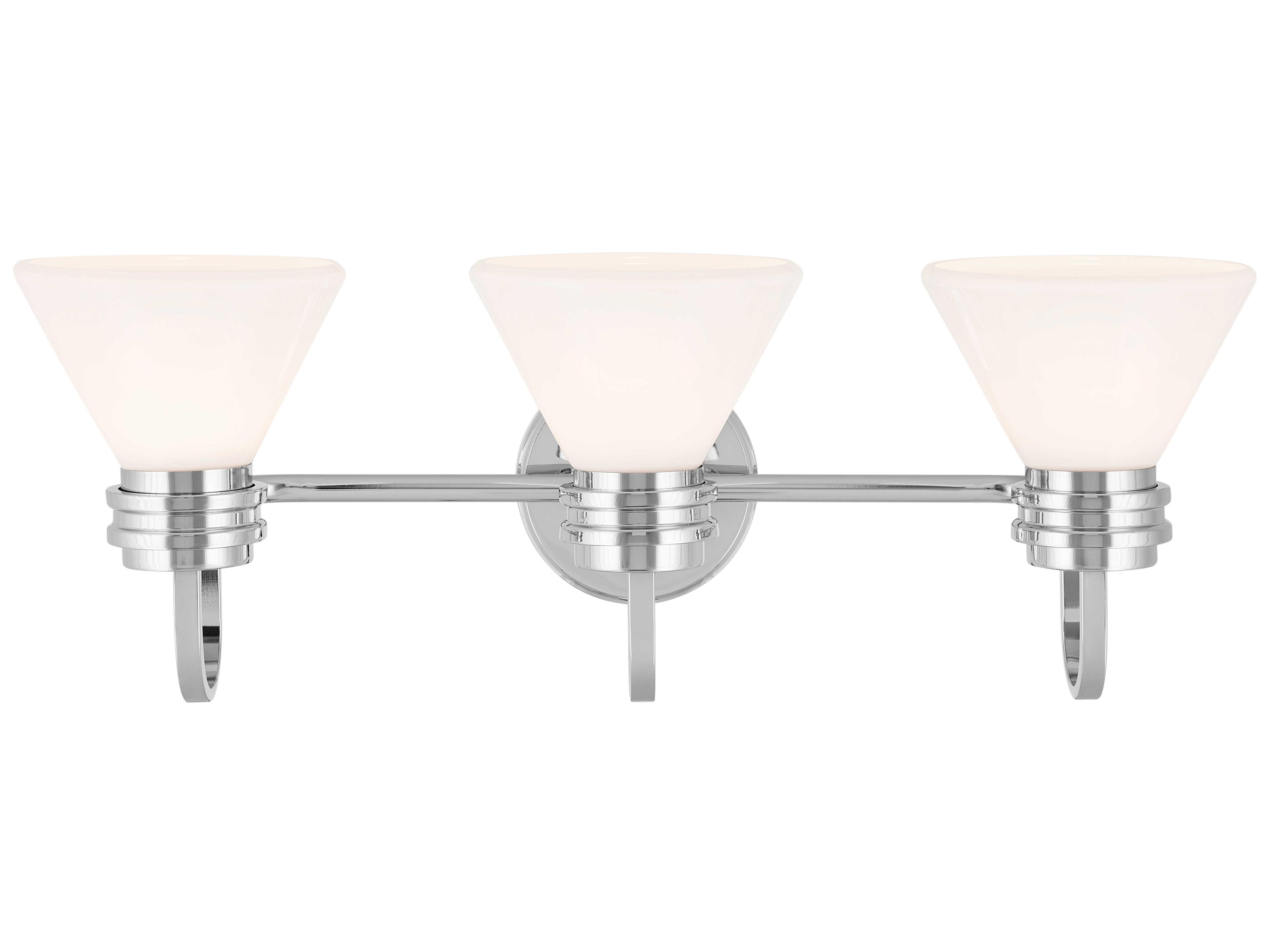 Kichler Farum 3-Light Chrome Glass Vanity Light