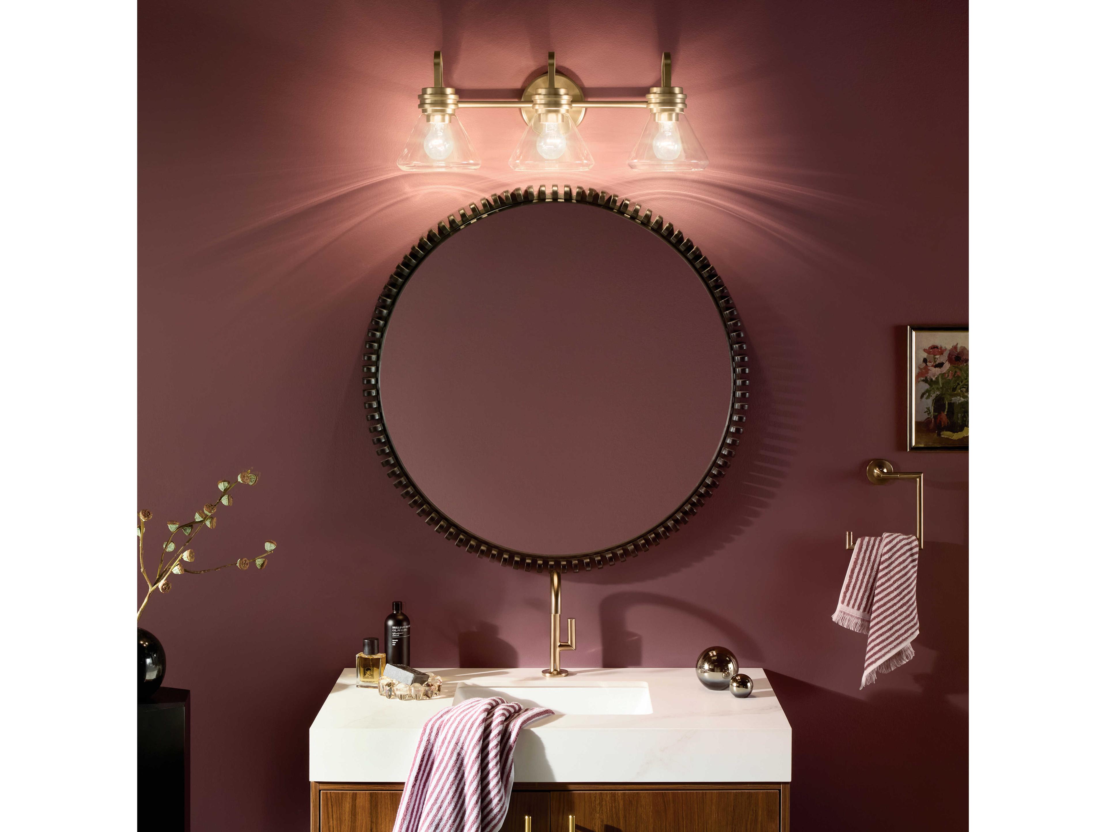 Kichler Farum 3-Light Champagne Bronze Vanity Light