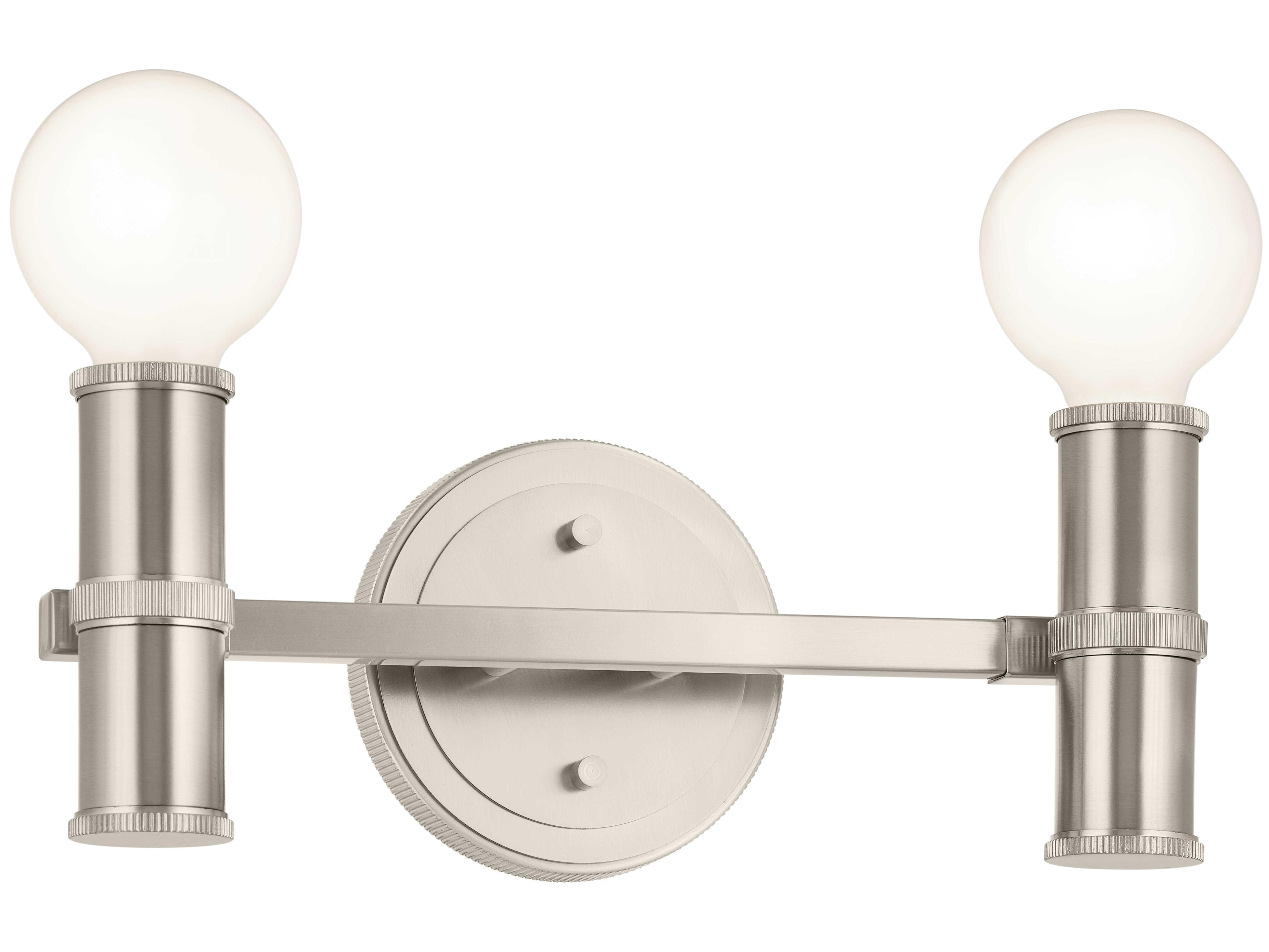 Kichler Torche 2-Light Brushed Nickel Vanity Light