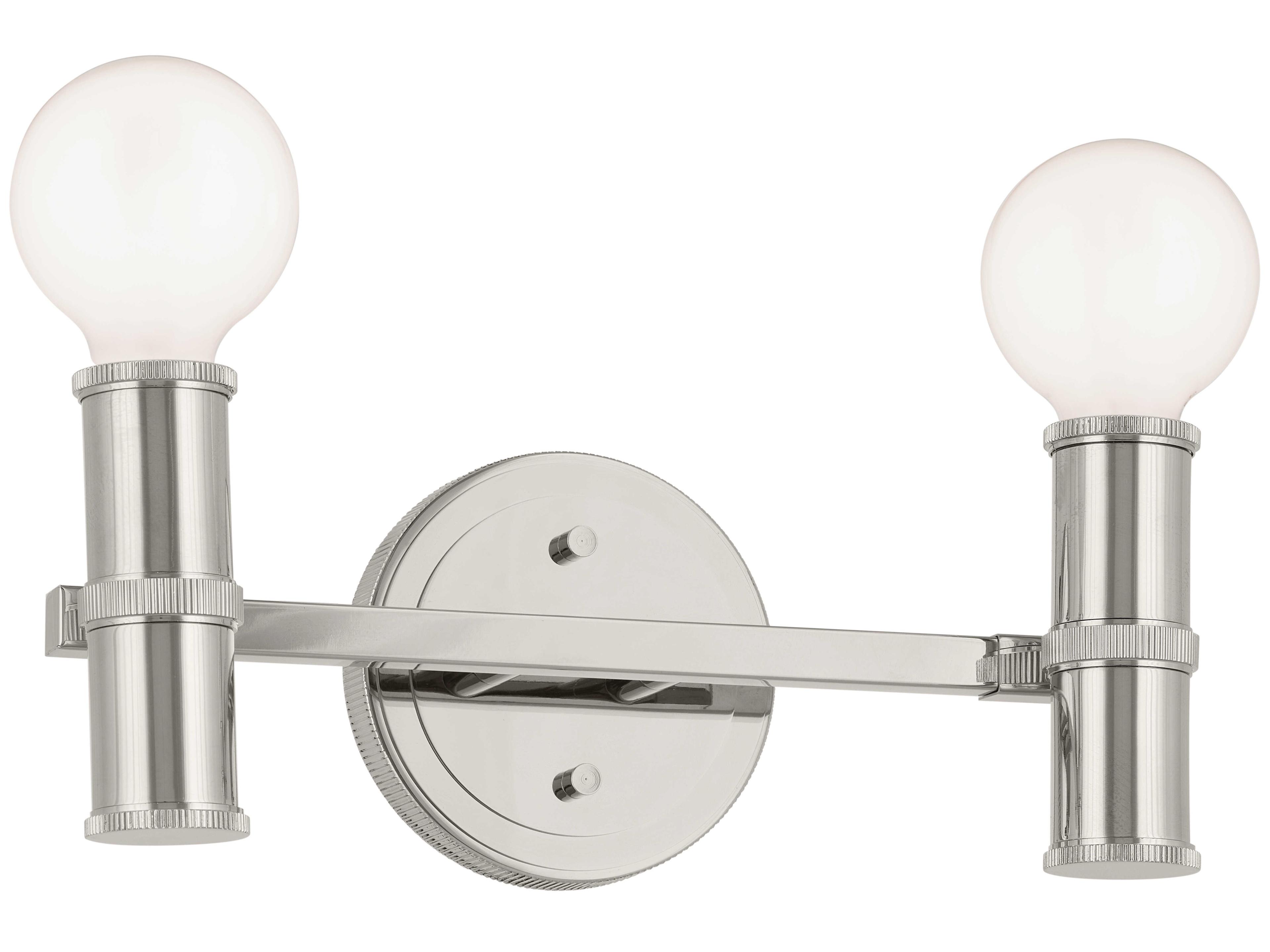 Kichler Torche 2-Light Polished Nickel Vanity Light