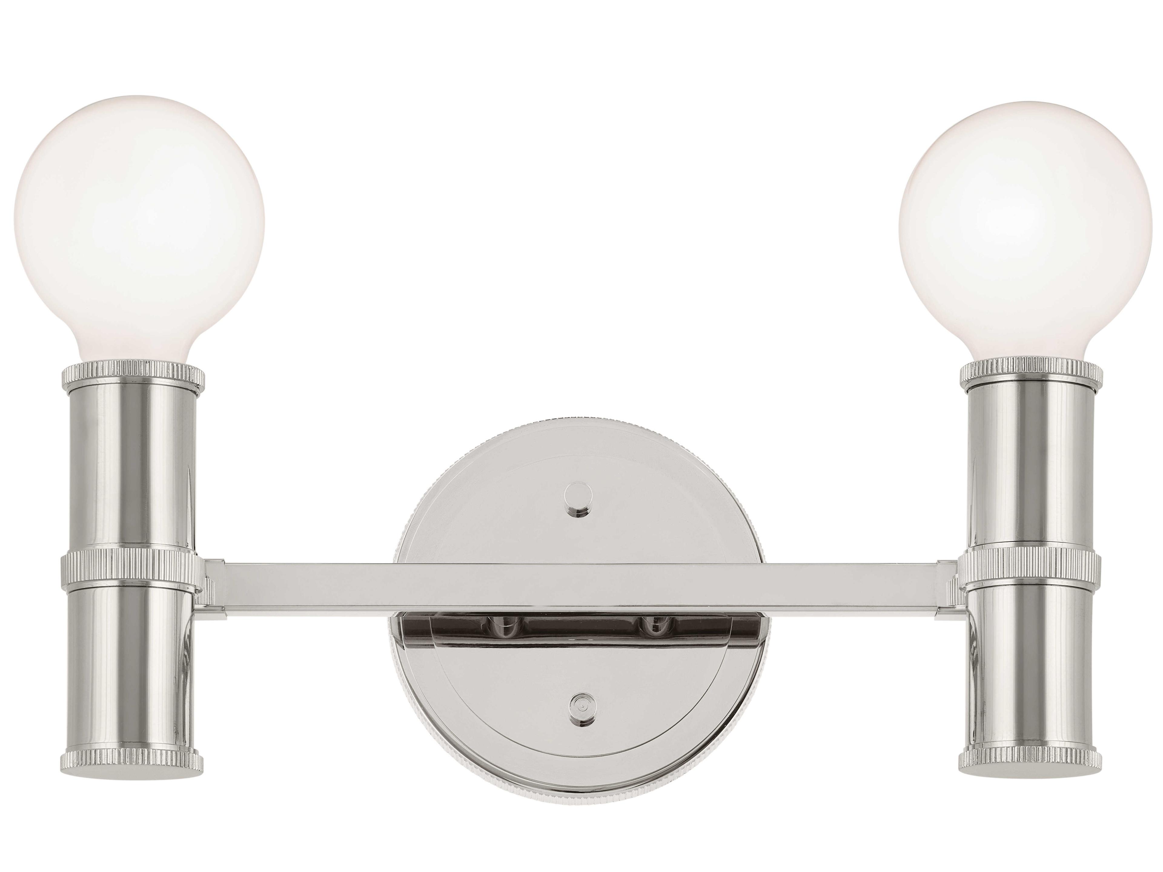 Kichler Torche 2-Light Polished Nickel Vanity Light