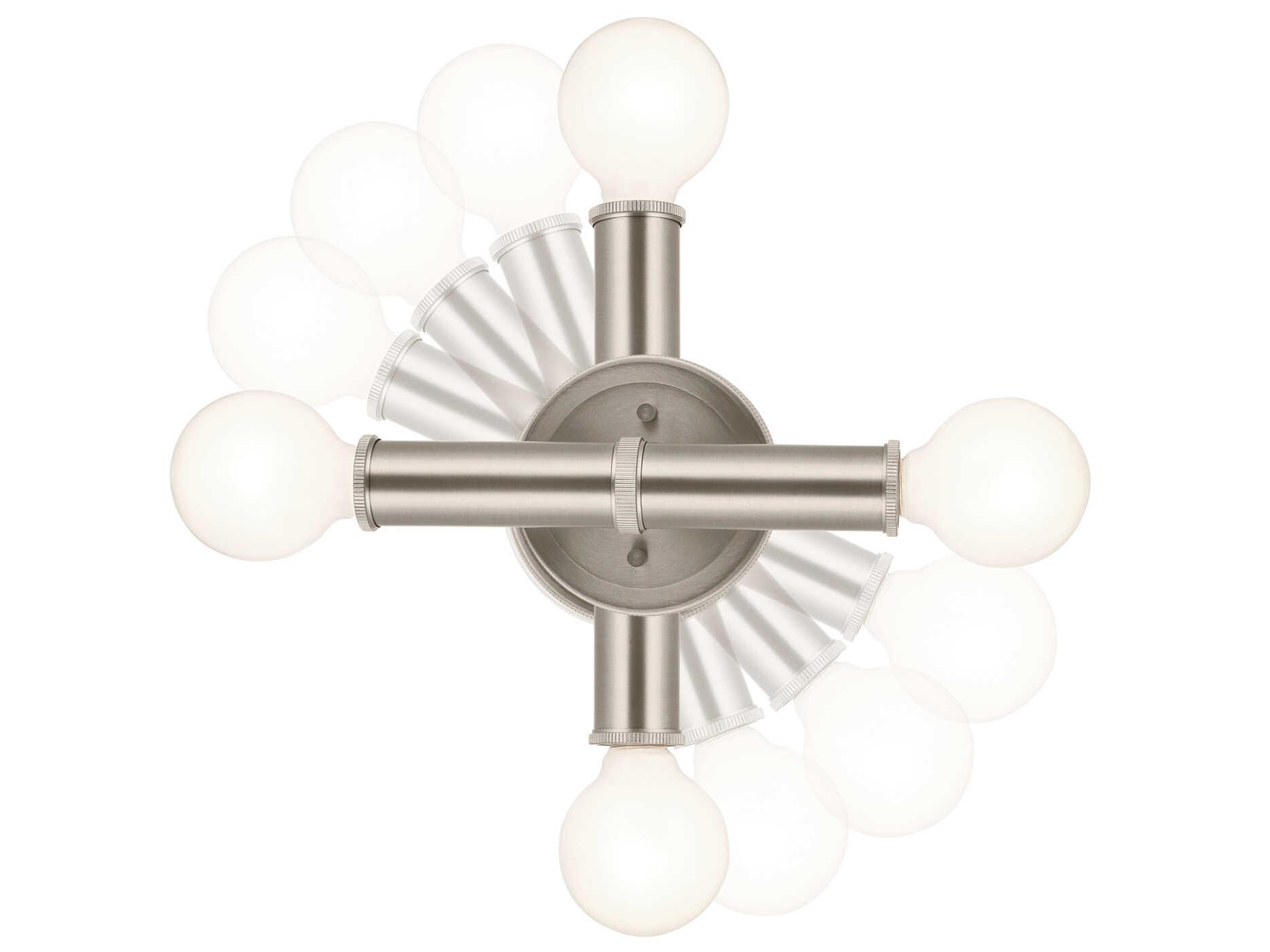 Kichler Torche 2-Light Brushed Nickel Wall Sconce