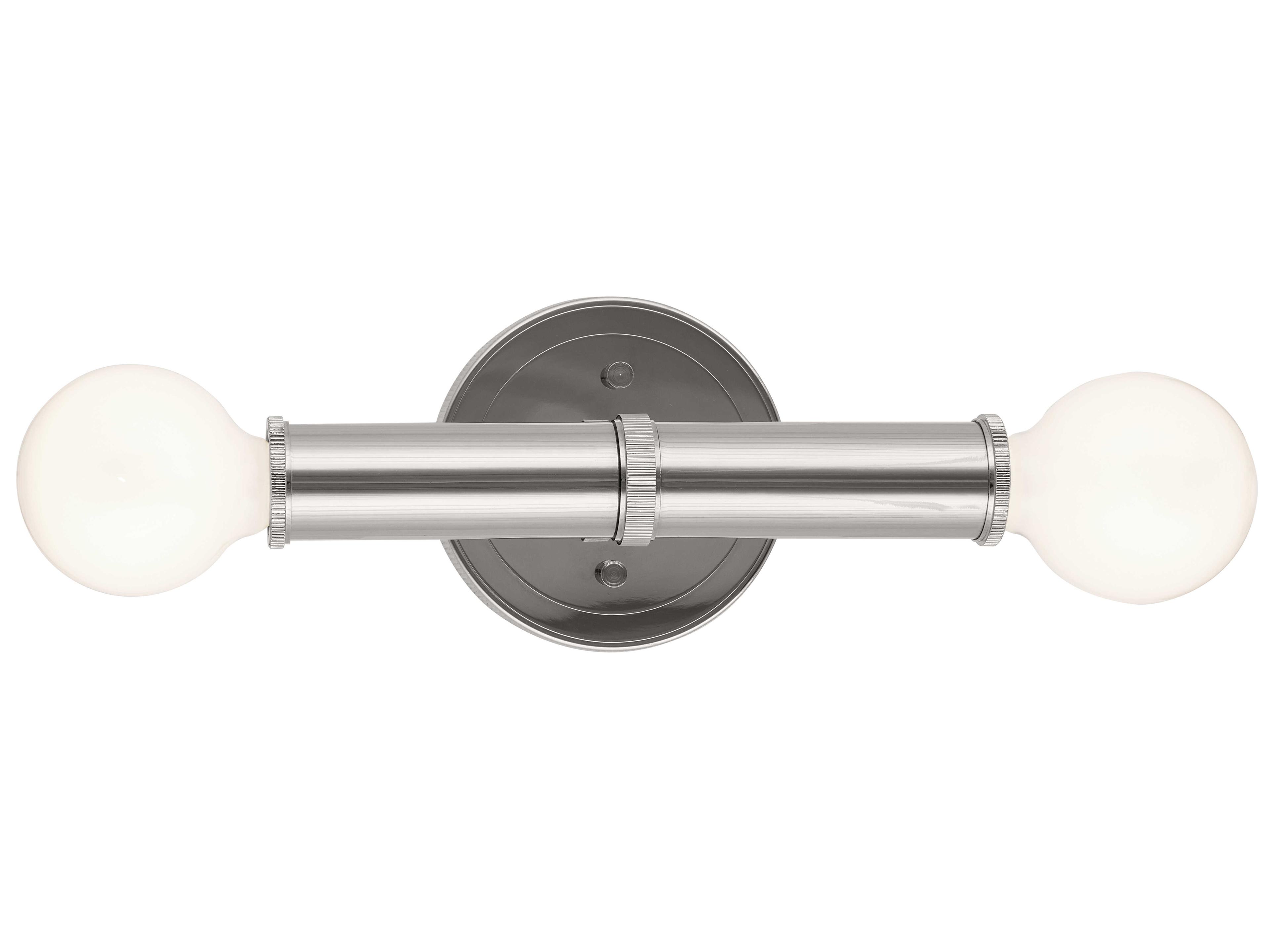 Kichler Torche 2-Light Polished Nickel Wall Sconce