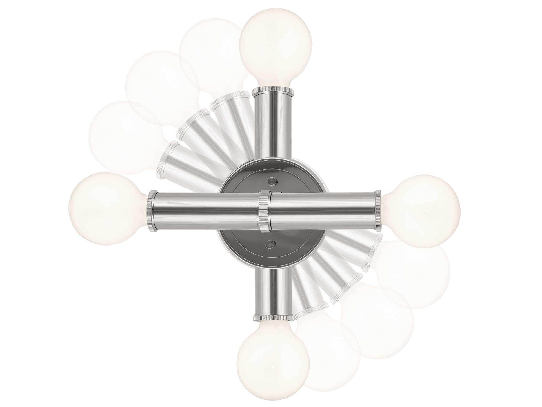 Kichler Torche 2-Light Polished Nickel Wall Sconce