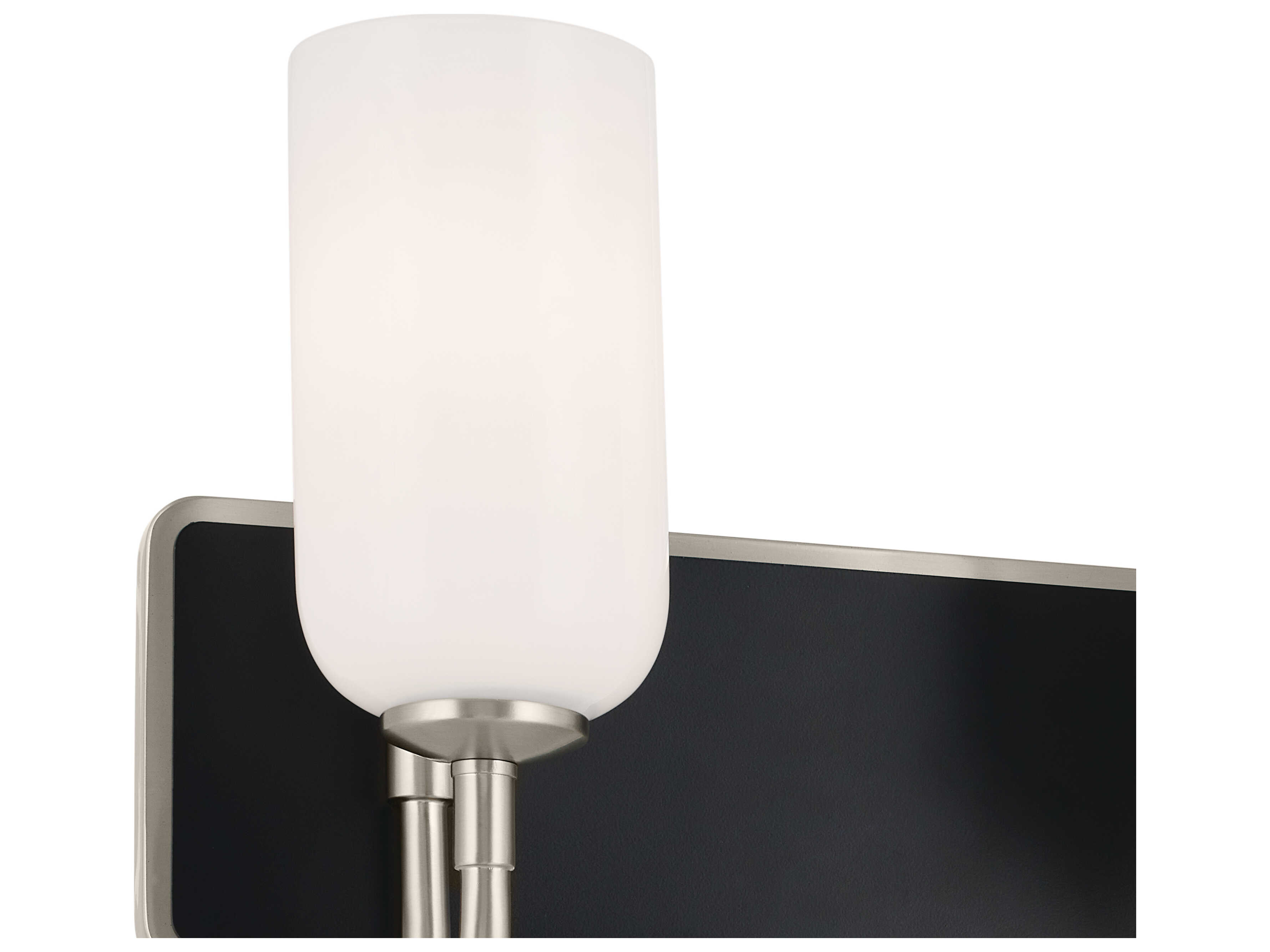 Kichler Solia 3-Light Brushed Nickel Glass Vanity Light