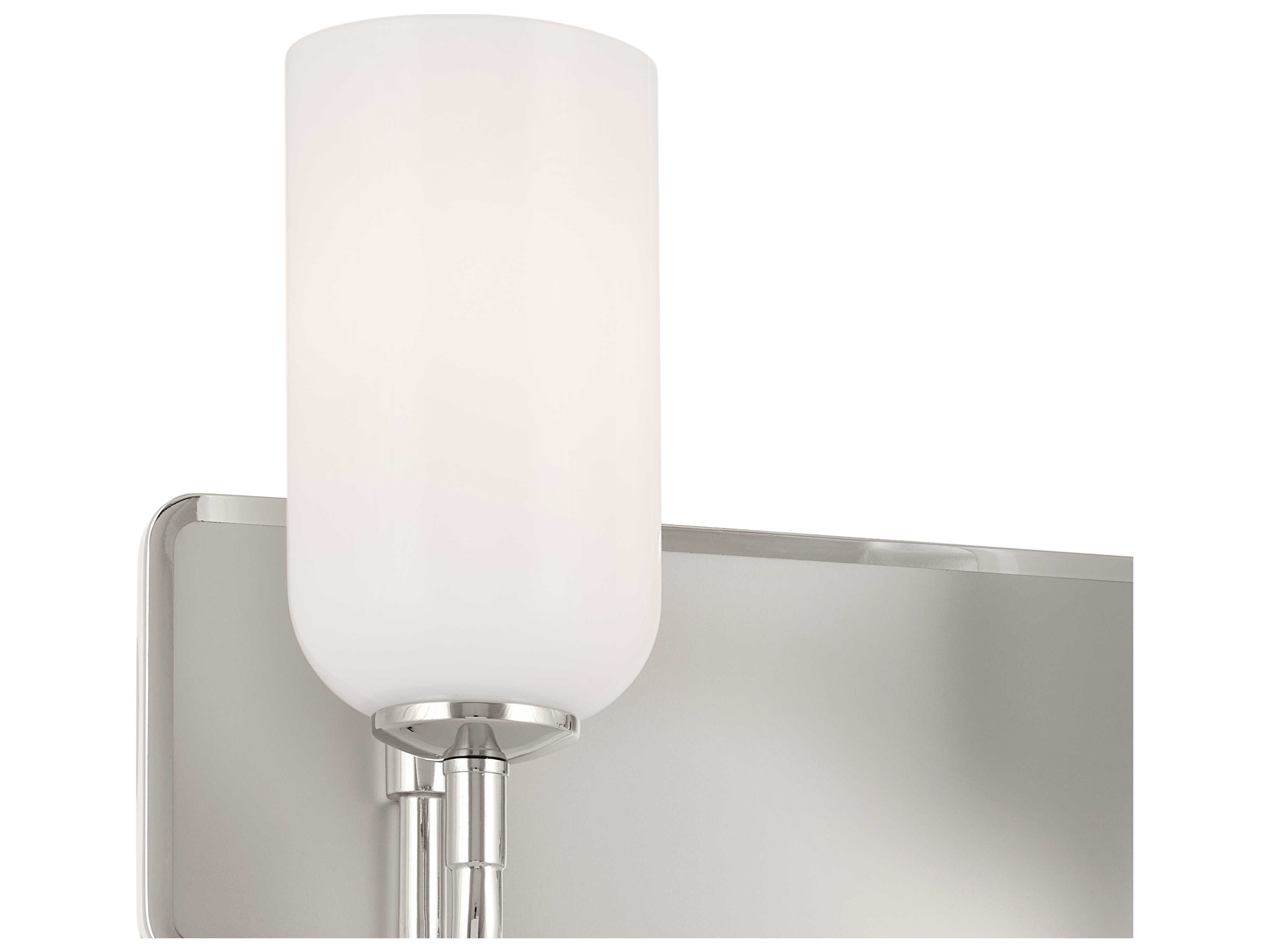 Kichler Solia 3-Light Polished Nickel Glass Vanity Light