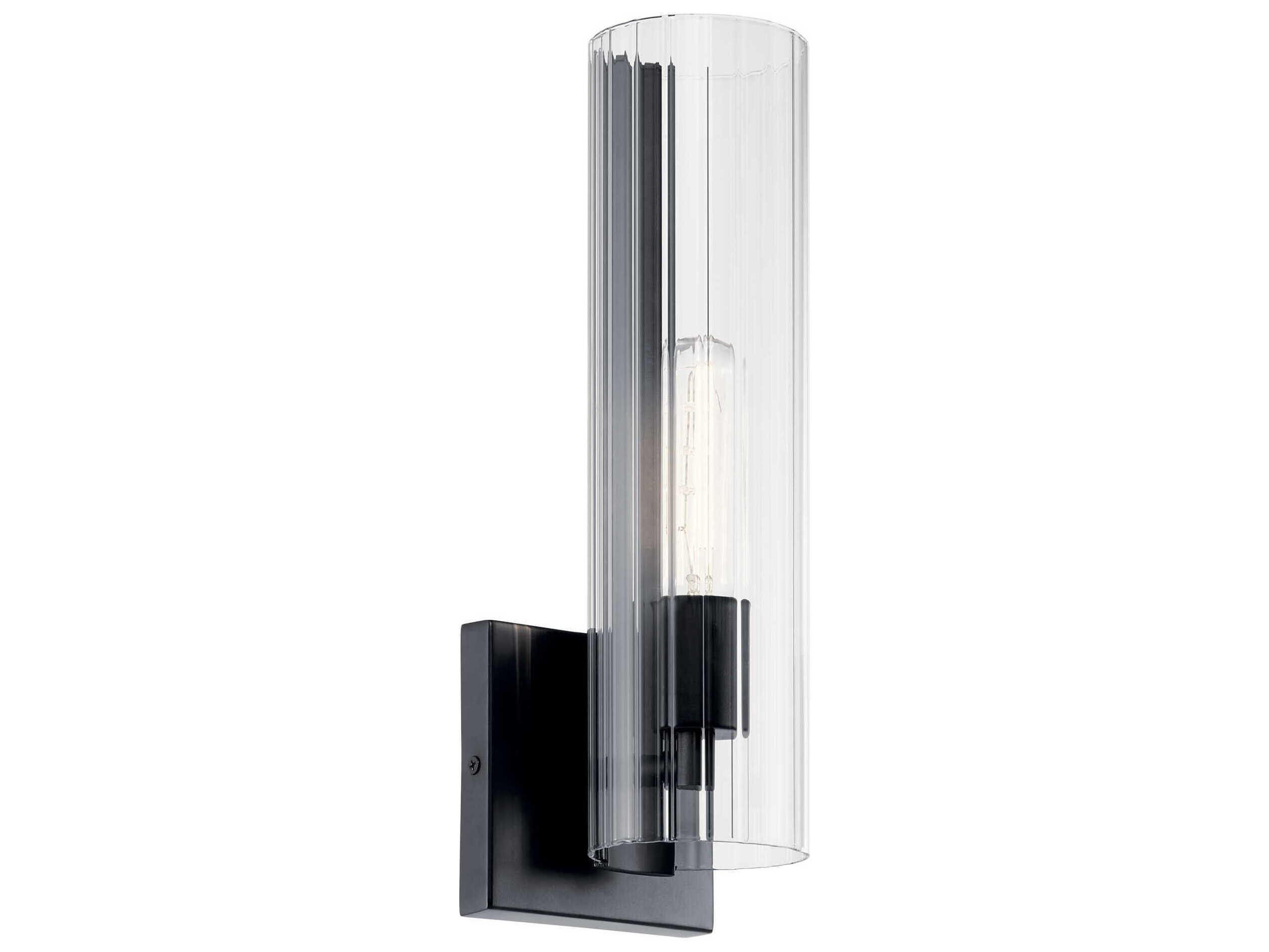 Kichler Jemsa 1-Light Black Wall Sconce