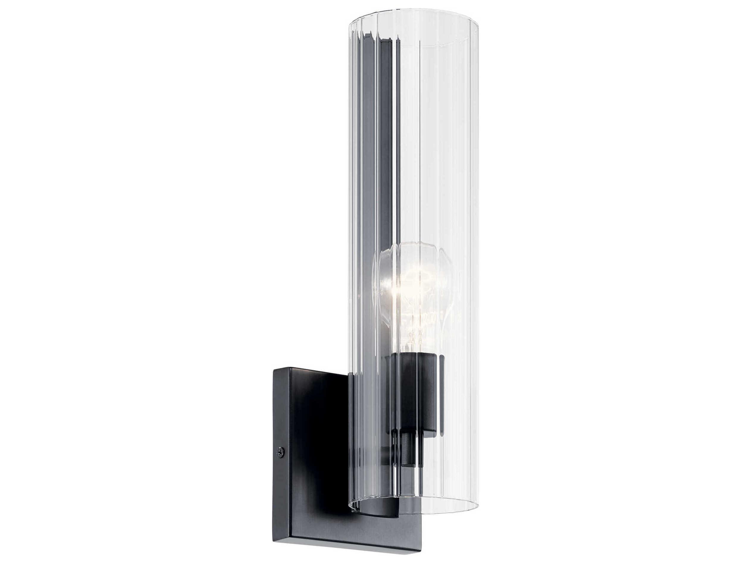 Kichler Jemsa 1-Light Black Wall Sconce