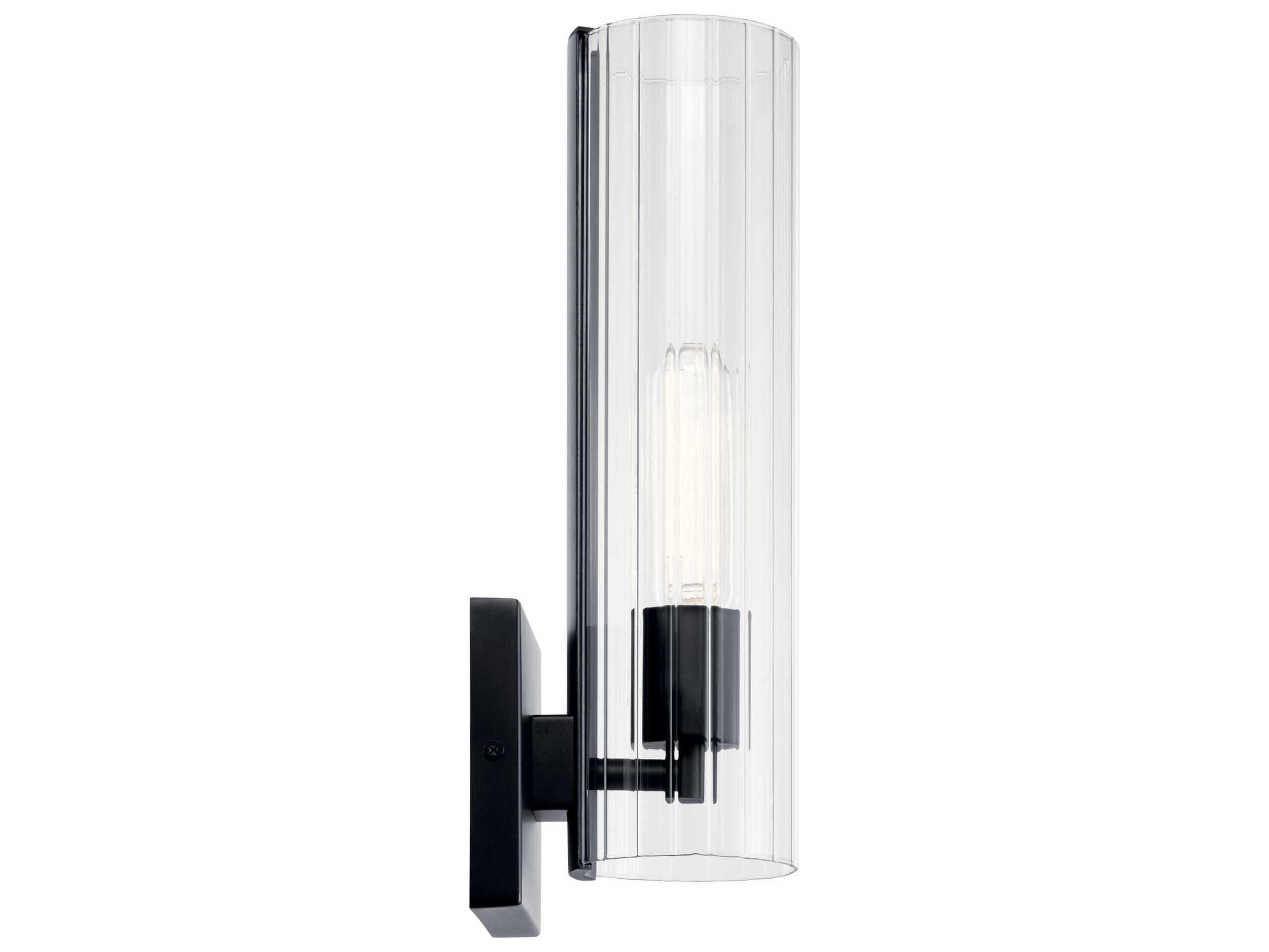 Kichler Jemsa 1-Light Black Wall Sconce