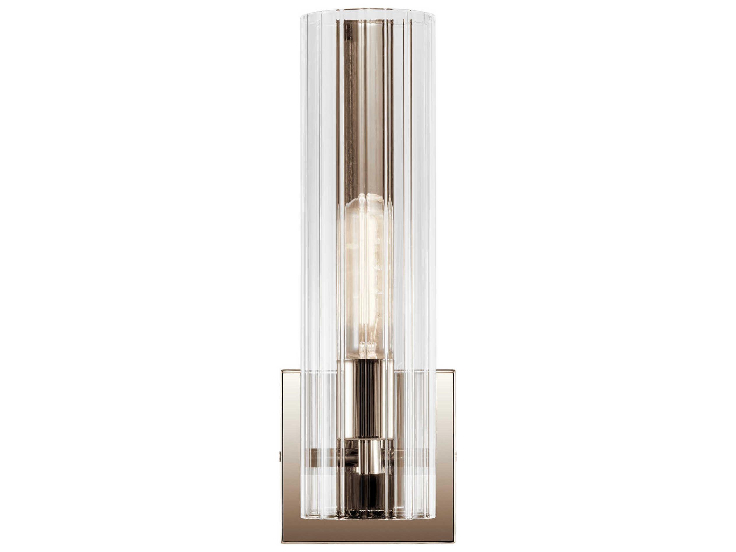 Kichler Jemsa 1-Light Polished Nickel Wall Sconce