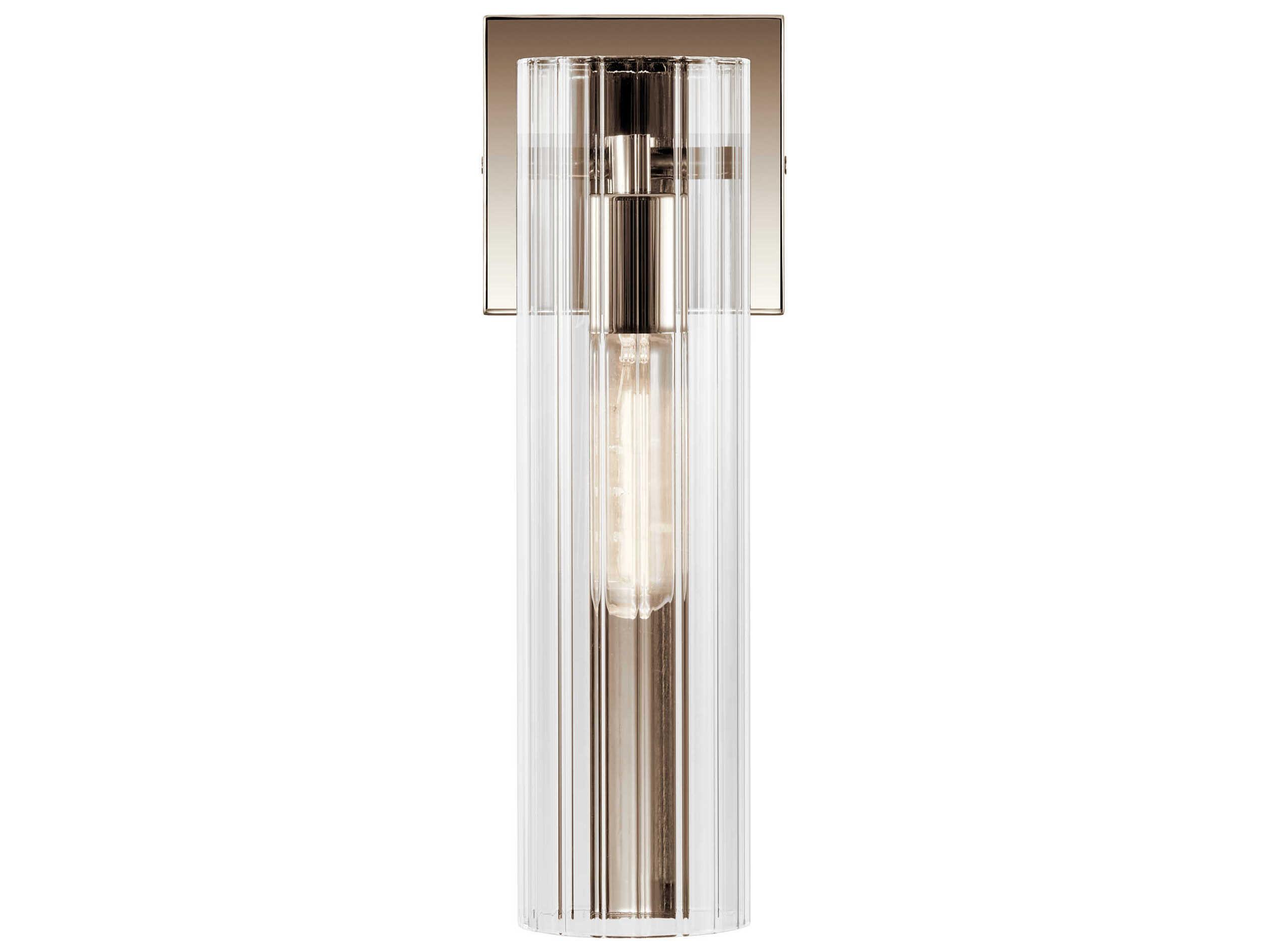 Kichler Jemsa 1-Light Polished Nickel Wall Sconce