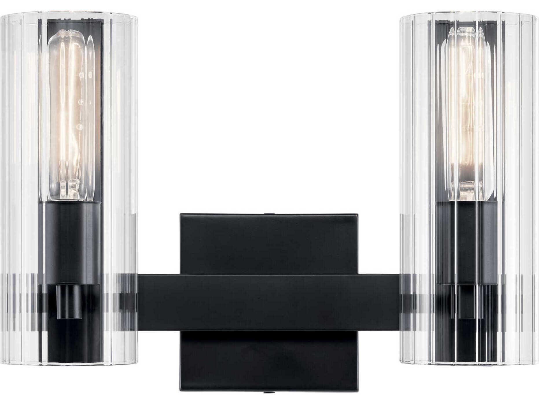 Kichler Jemsa 2-Light Black Vanity Light